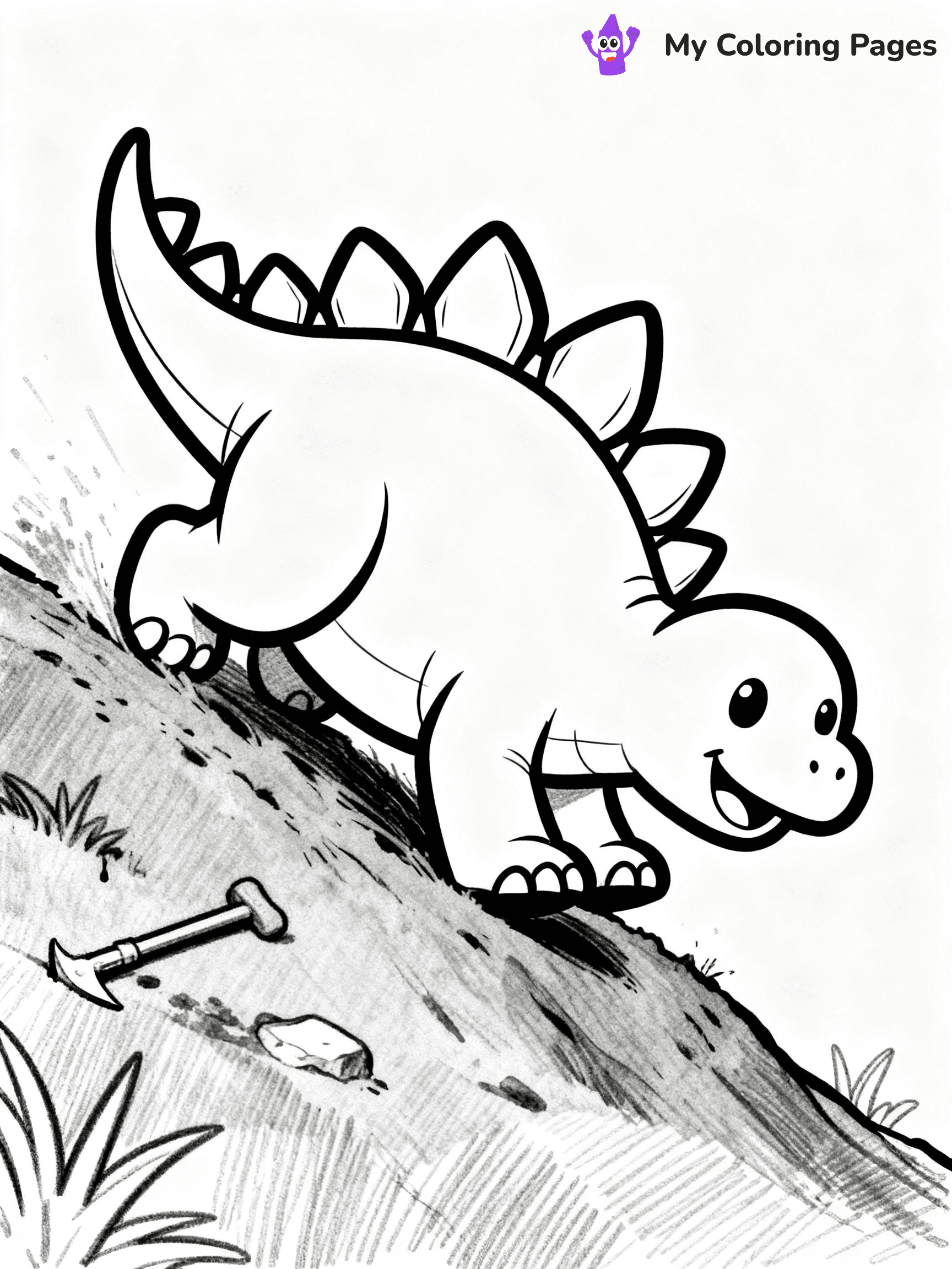Baby Dinosaur Coloring Pages - 96