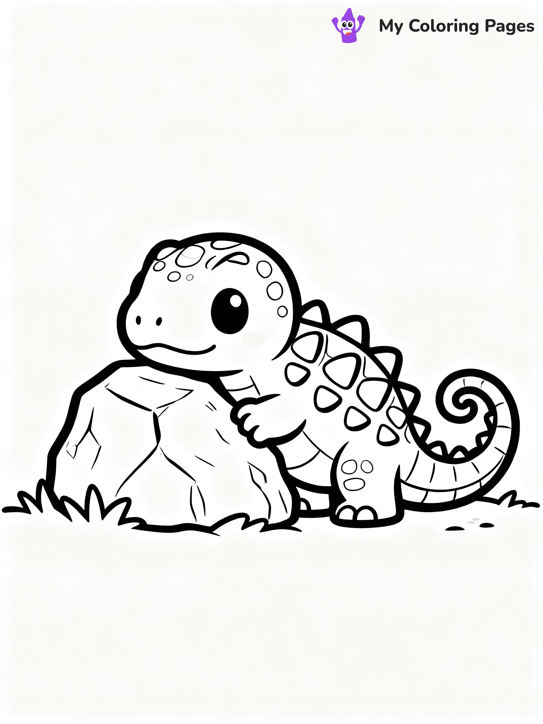 Baby Dinosaur Coloring Pages - 91