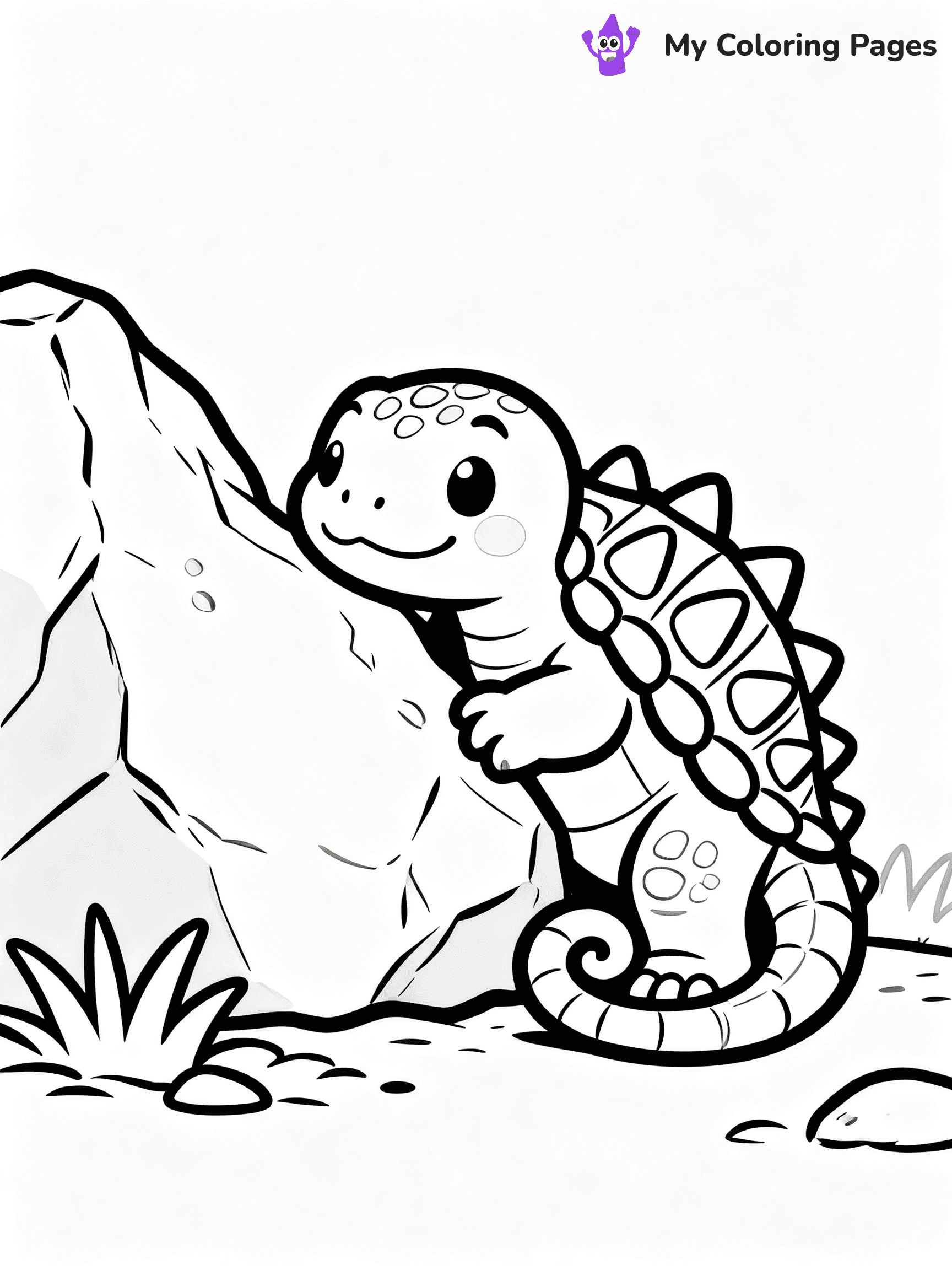 Baby Dinosaur Coloring Pages - 90