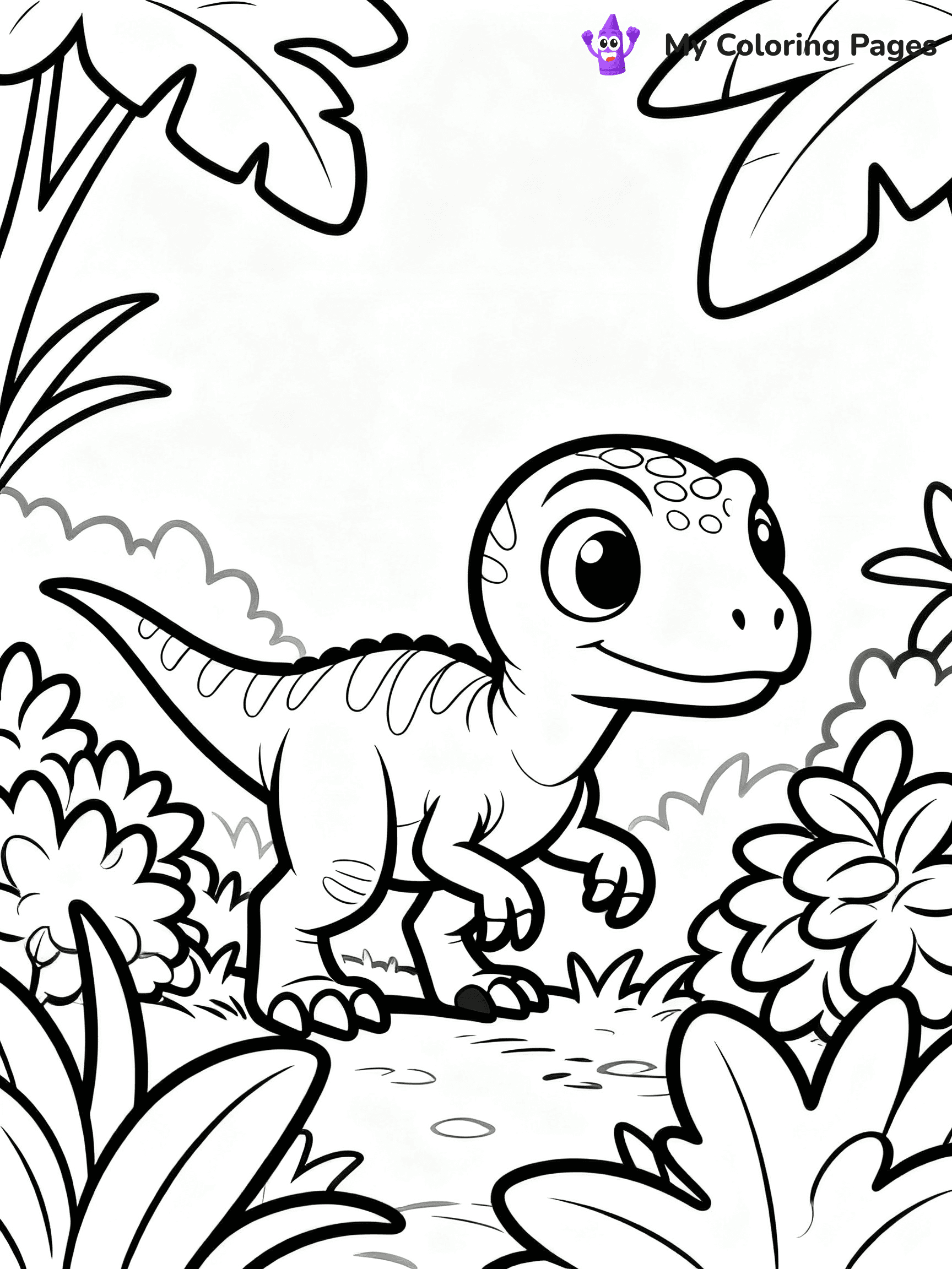Baby Dinosaur Coloring Pages - 80