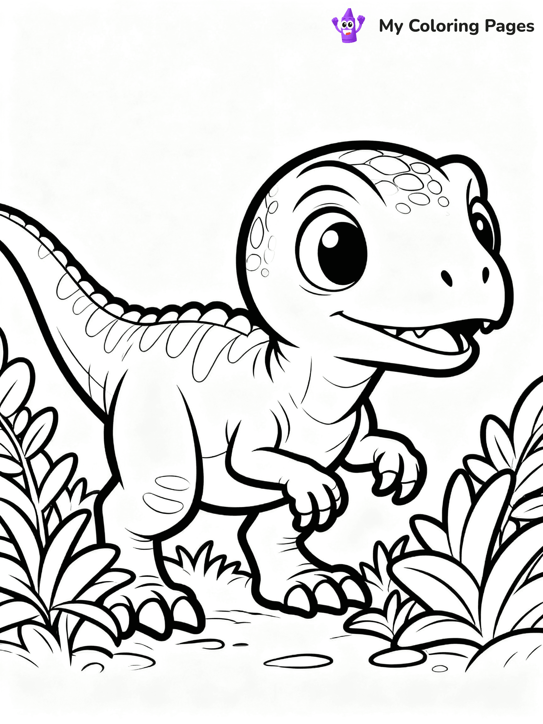 Baby Dinosaur Coloring Pages - 79