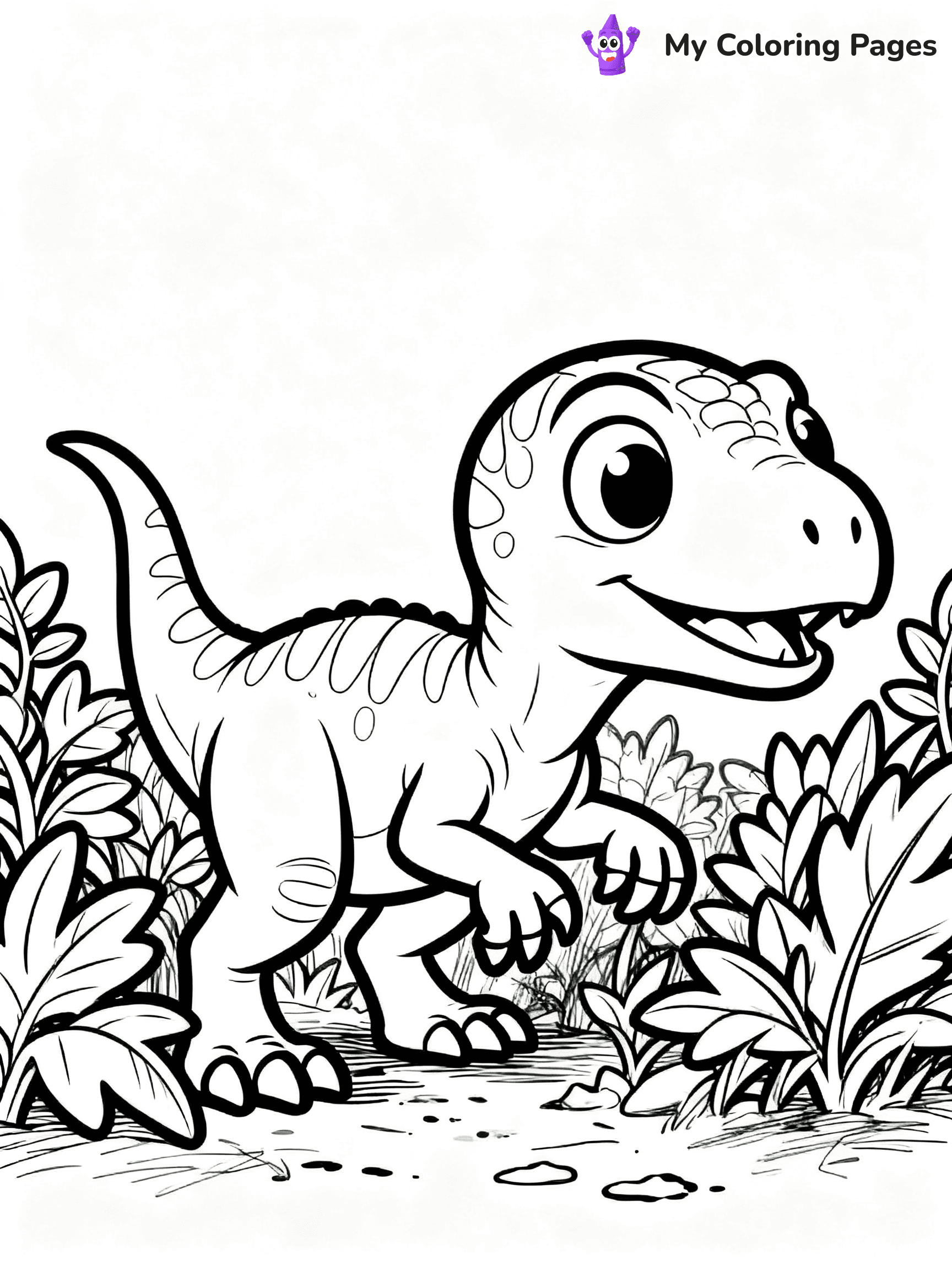 Baby Dinosaur Coloring Pages - 76