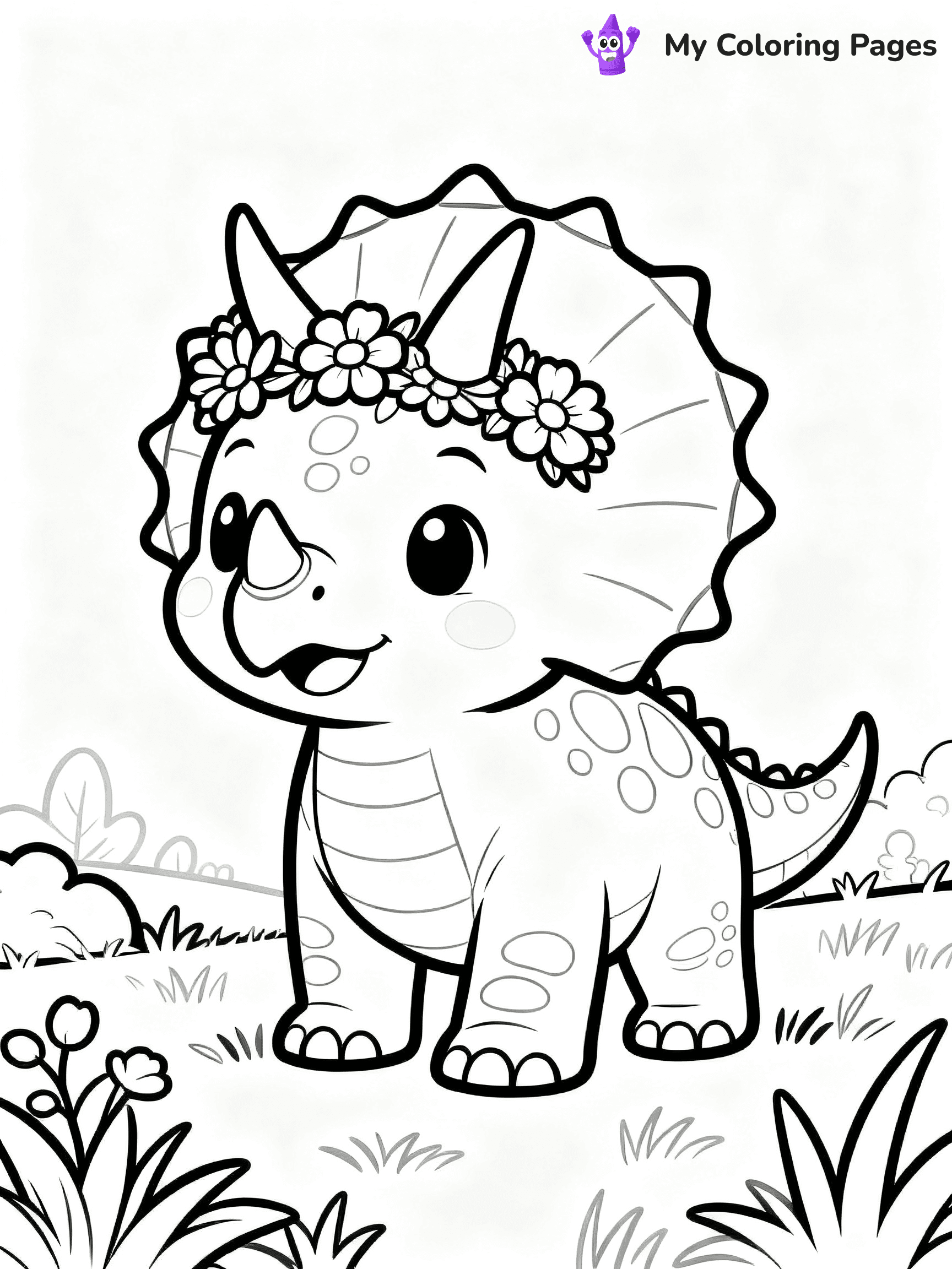 Baby Dinosaur Coloring Pages - 64
