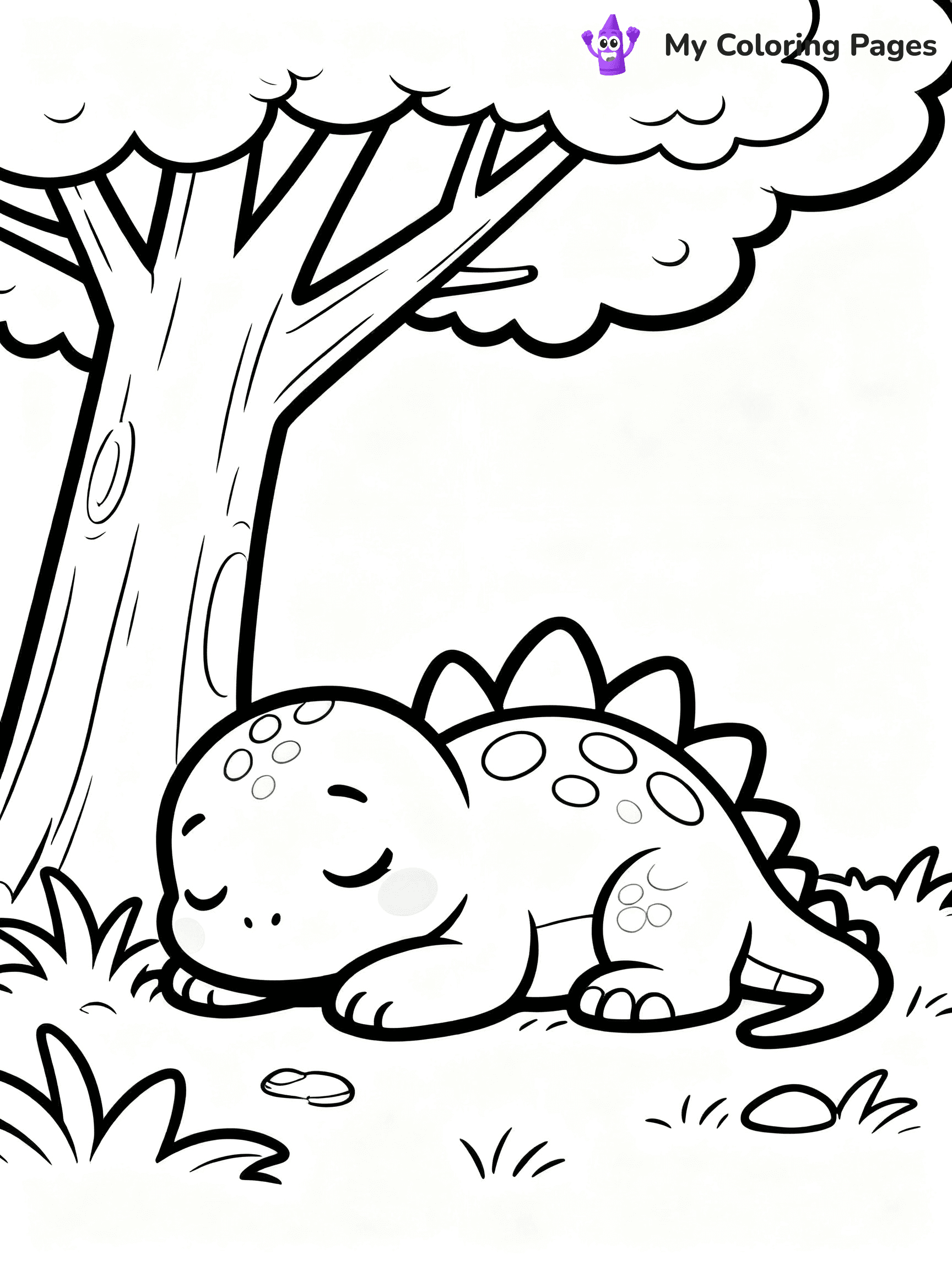 Baby Dinosaur Coloring Pages - 59