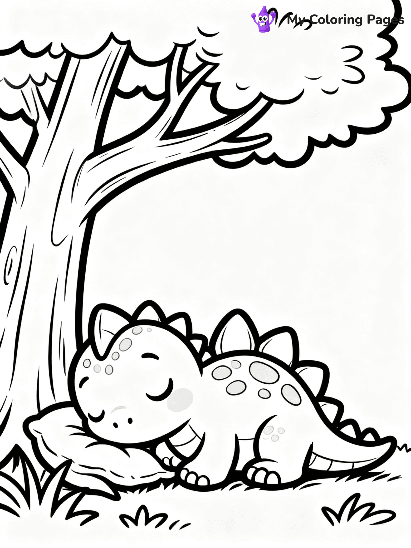Baby Dinosaur Coloring Pages - 57