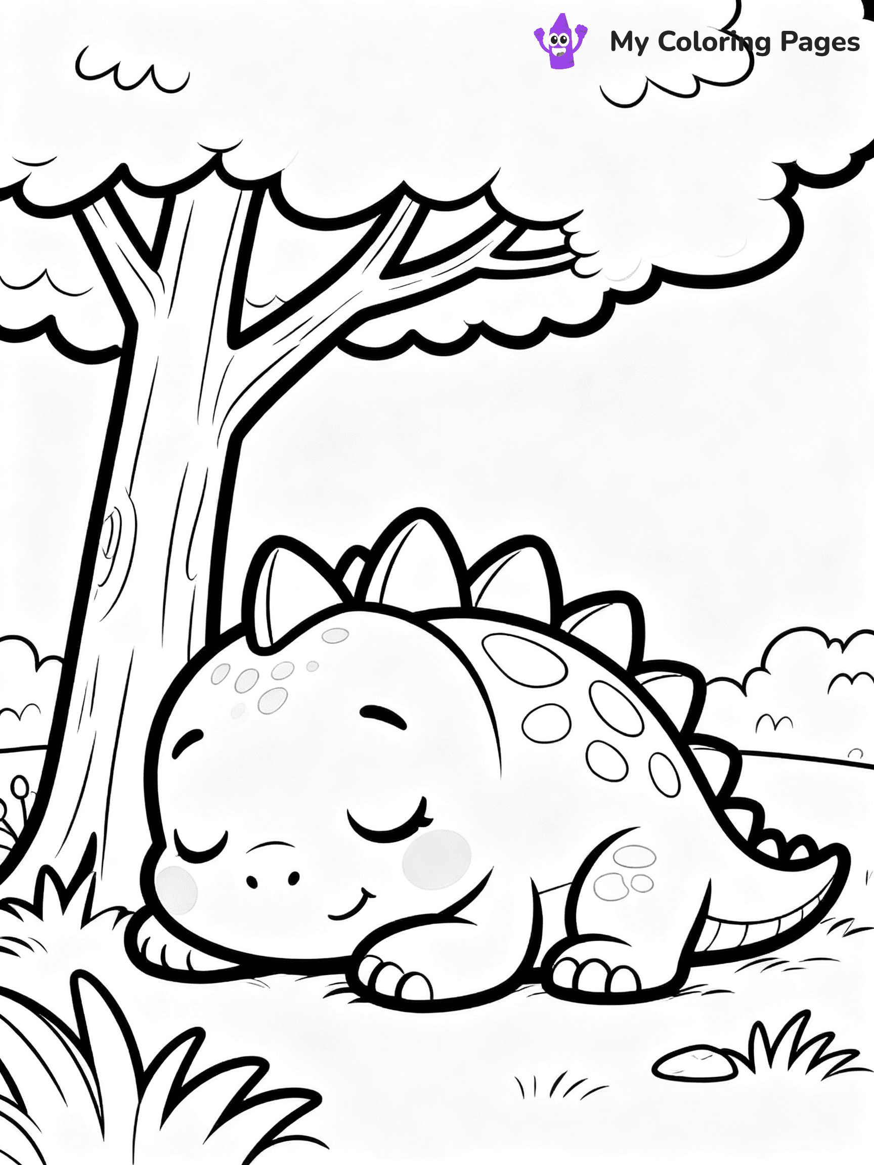 Baby Dinosaur Coloring Pages - 55