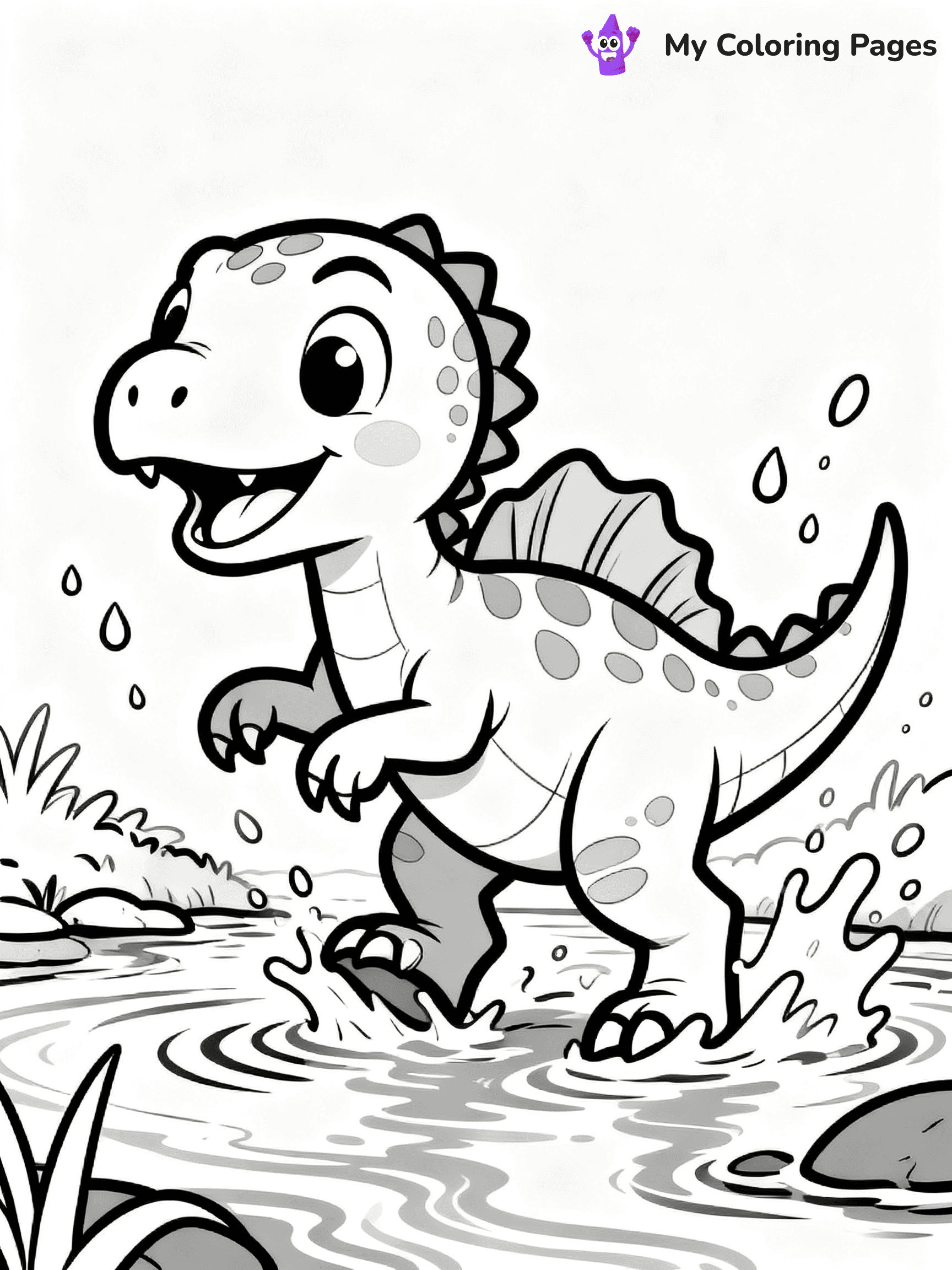Baby Dinosaur Coloring Pages - 54