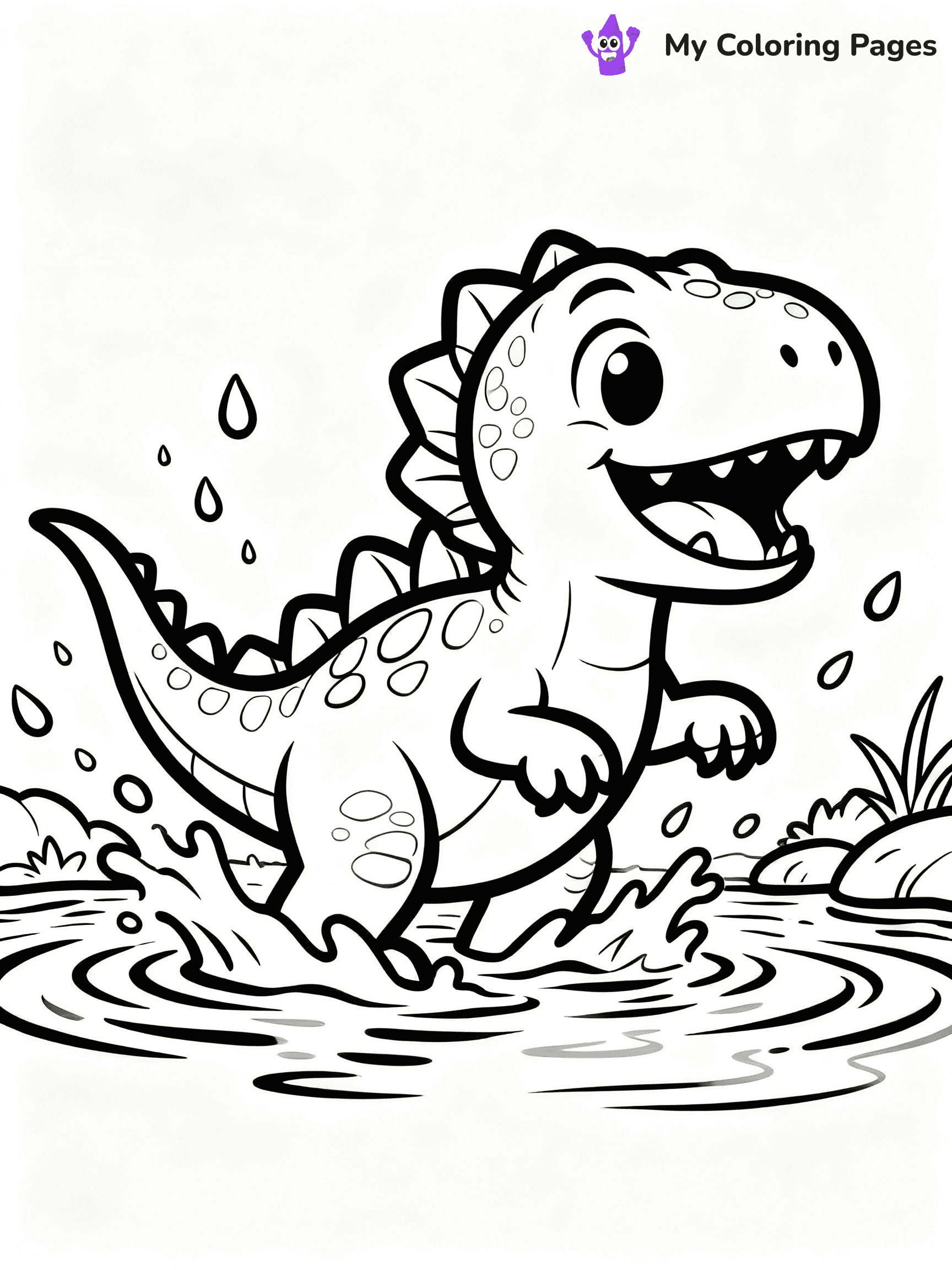 Baby Dinosaur Coloring Pages - 52