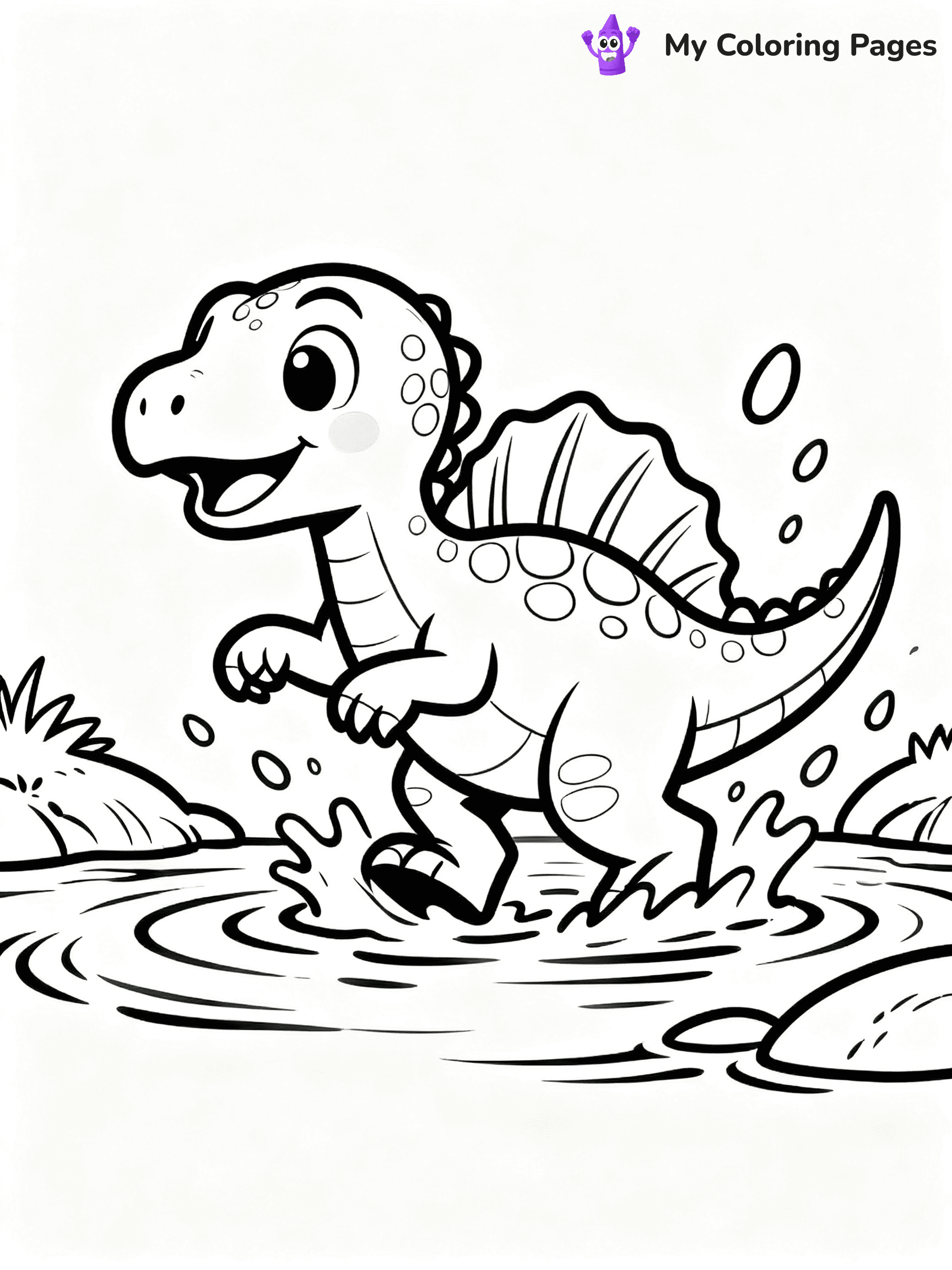 Baby Dinosaur Coloring Pages - 51