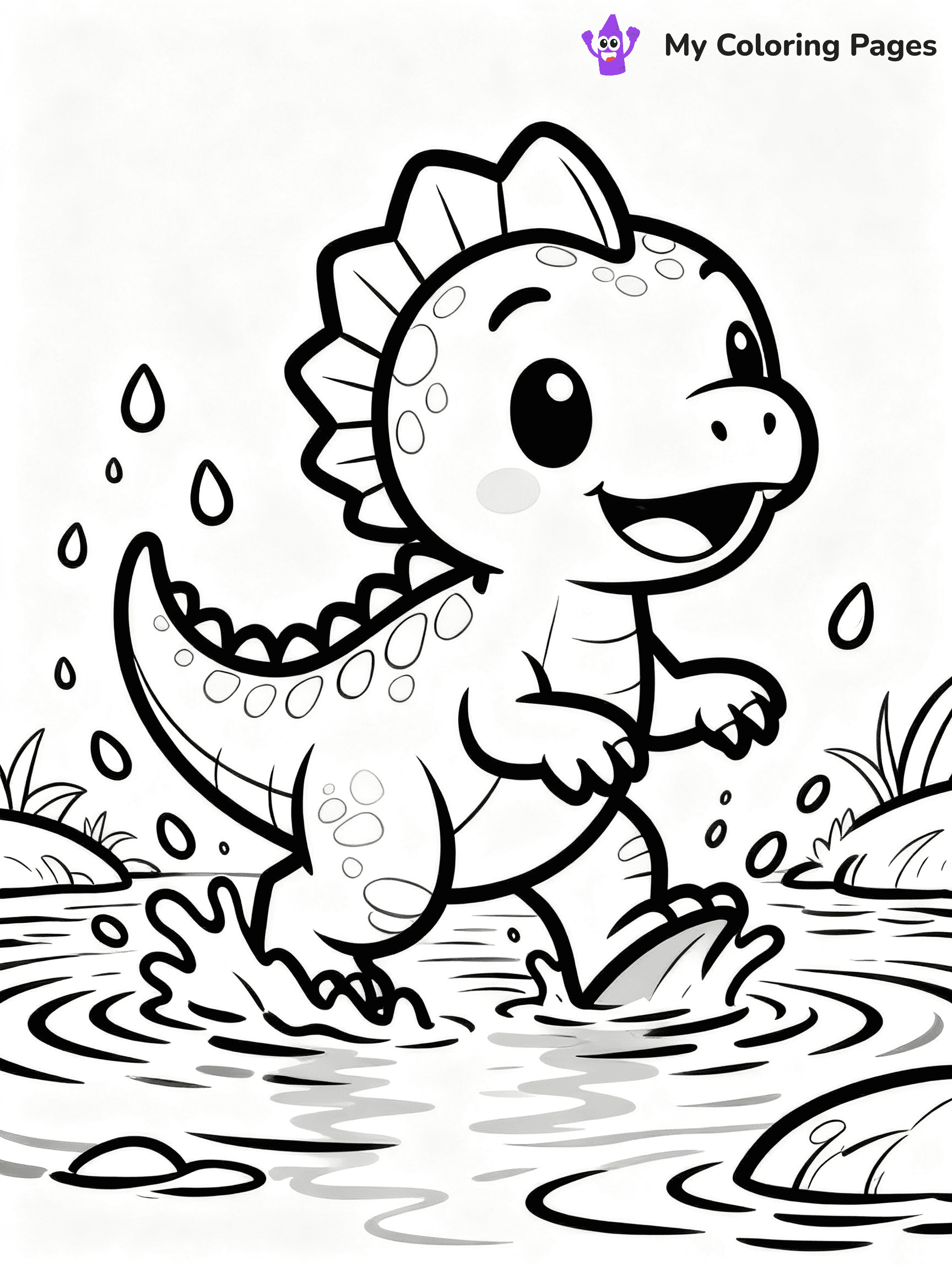 Baby Dinosaur Coloring Pages - 50