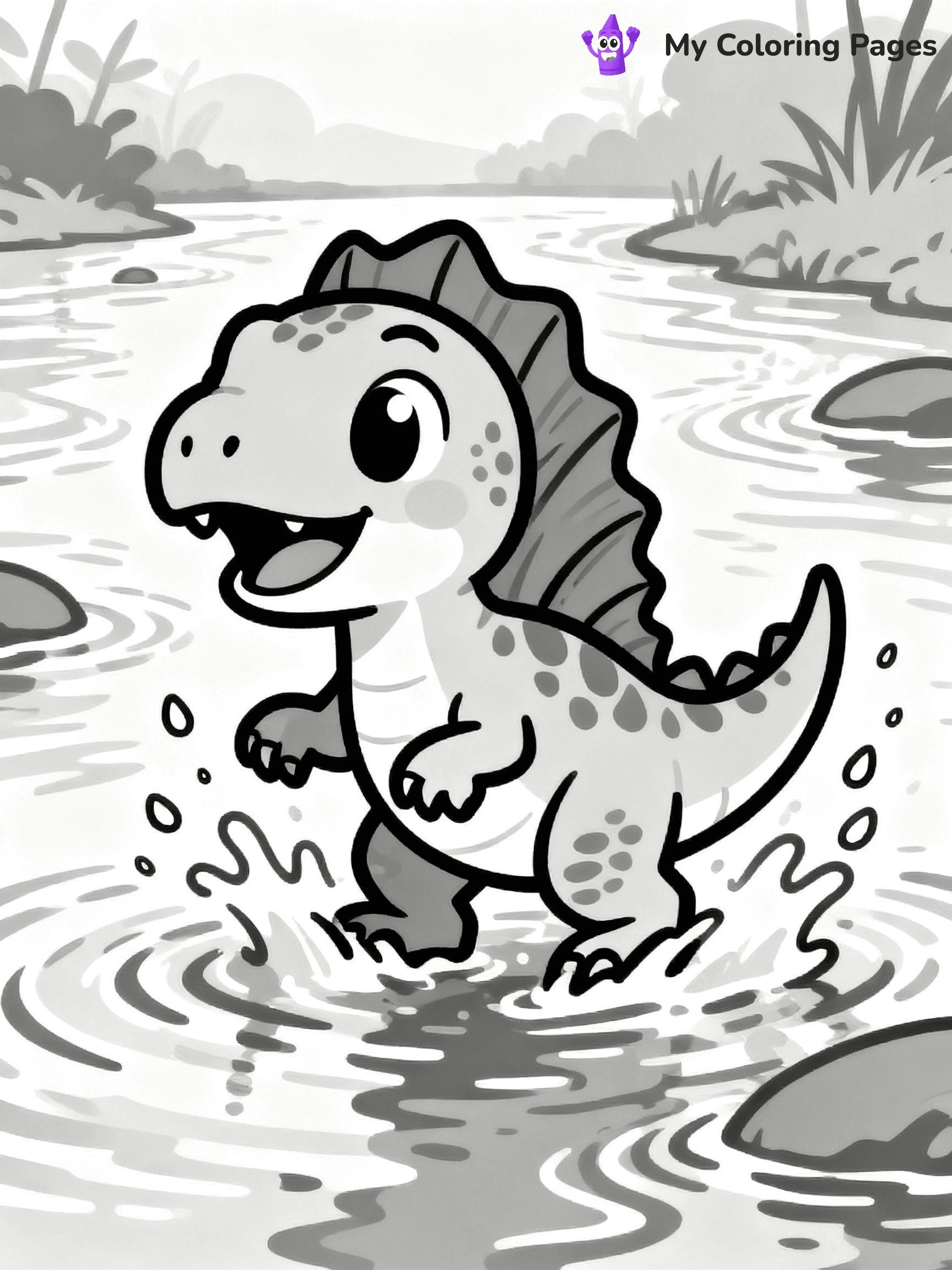Baby Dinosaur Coloring Pages - 49
