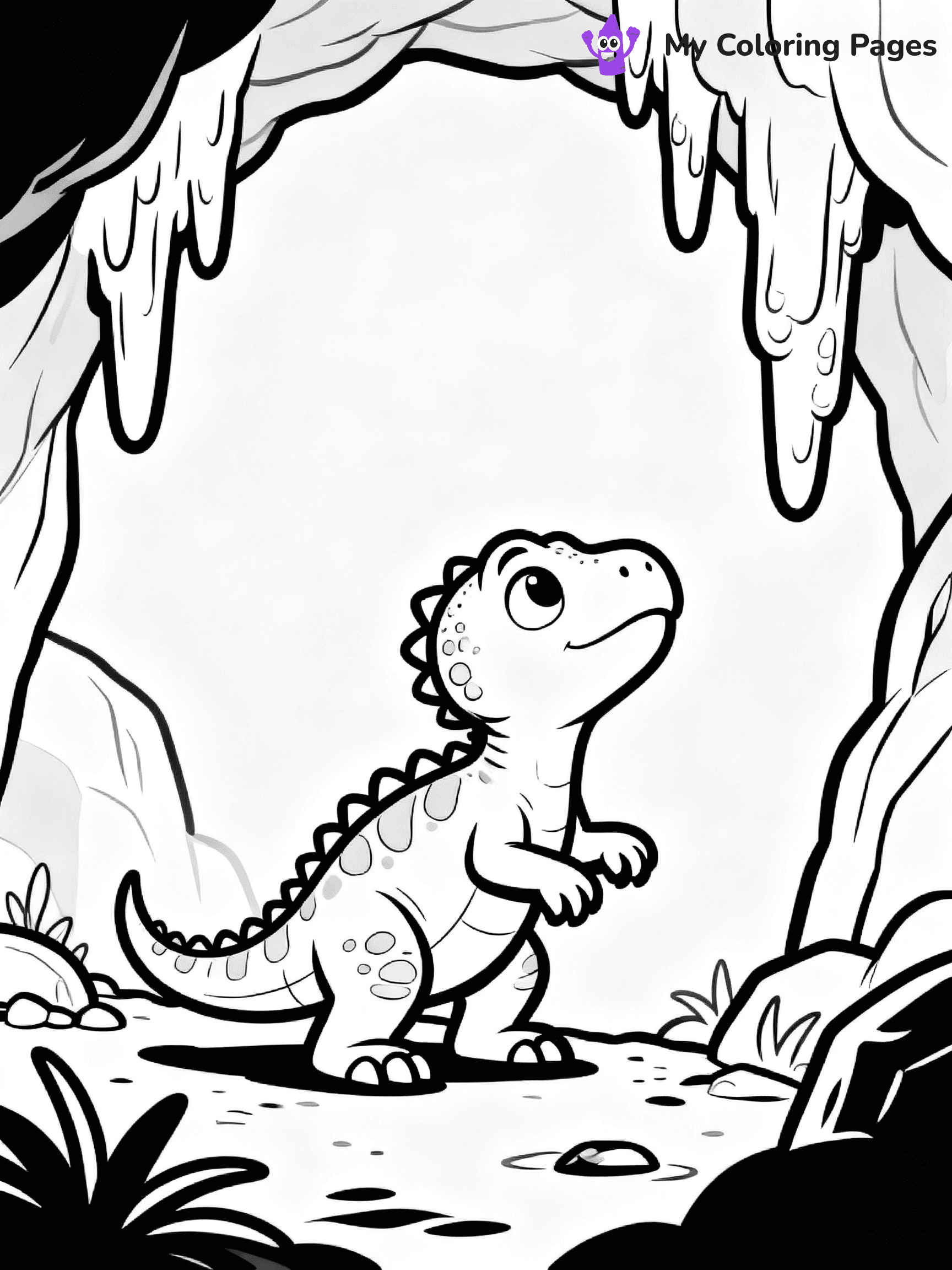 Baby Dinosaur Coloring Pages - 47