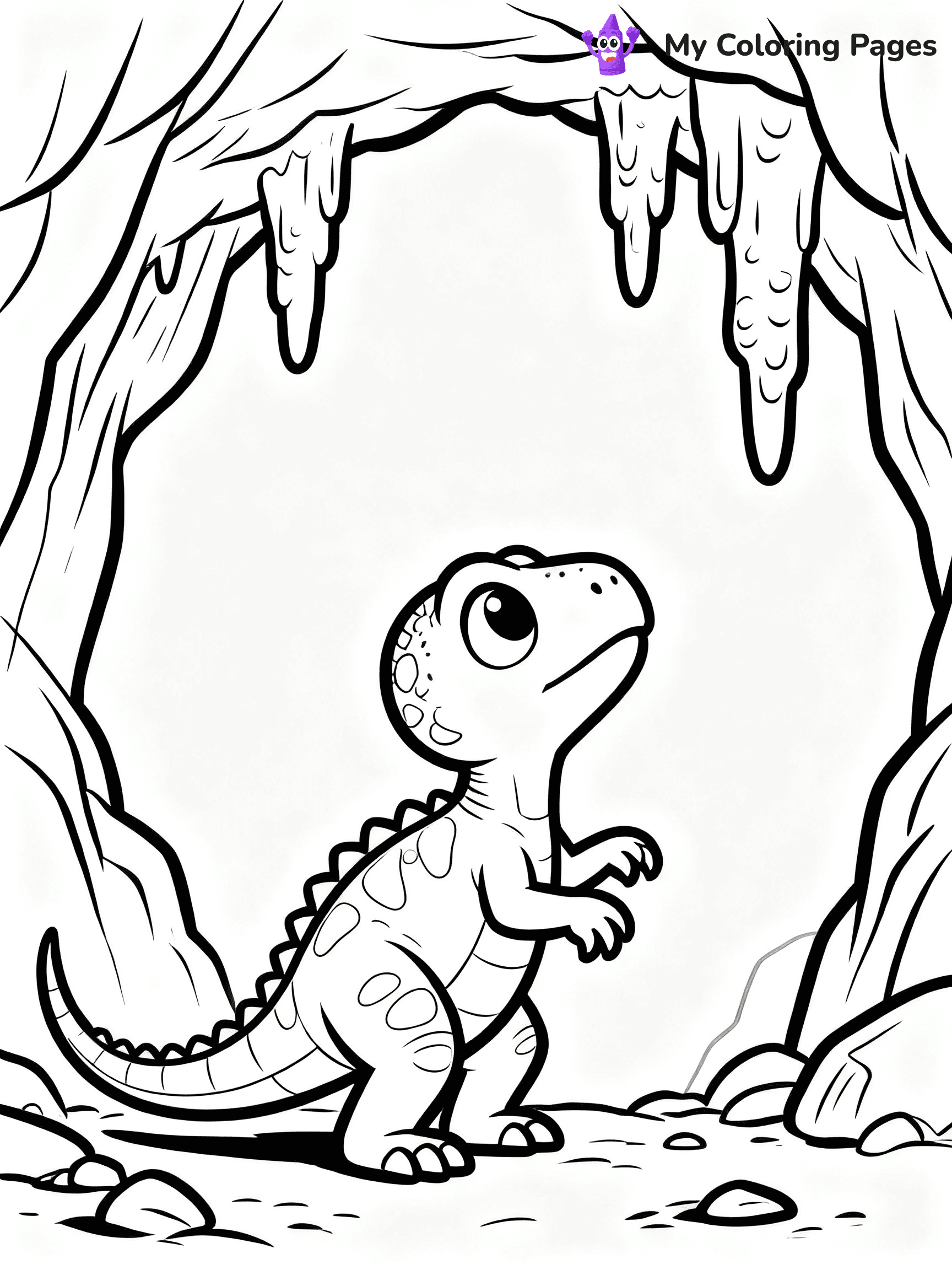 Baby Dinosaur Coloring Pages - 44