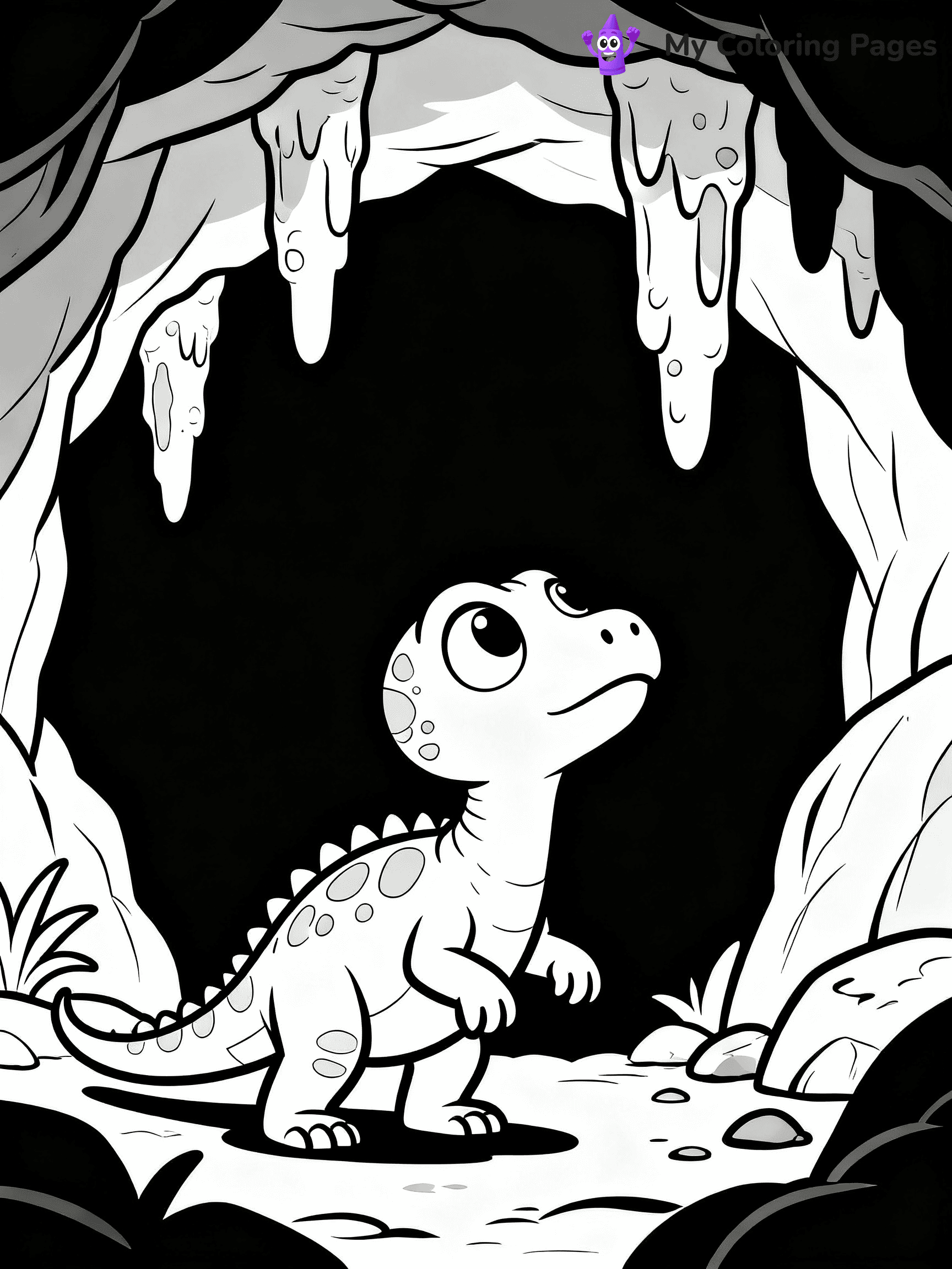 Baby Dinosaur Coloring Pages - 42