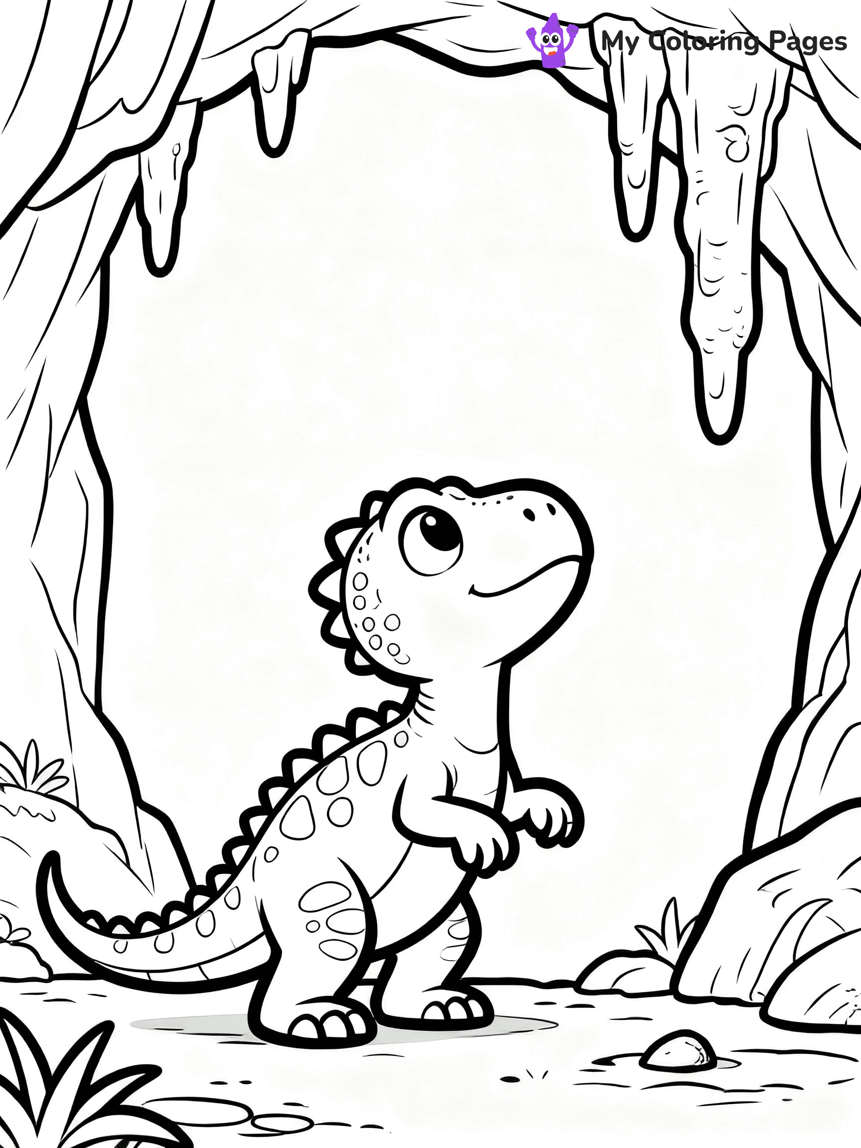 Baby Dinosaur Coloring Pages - 36