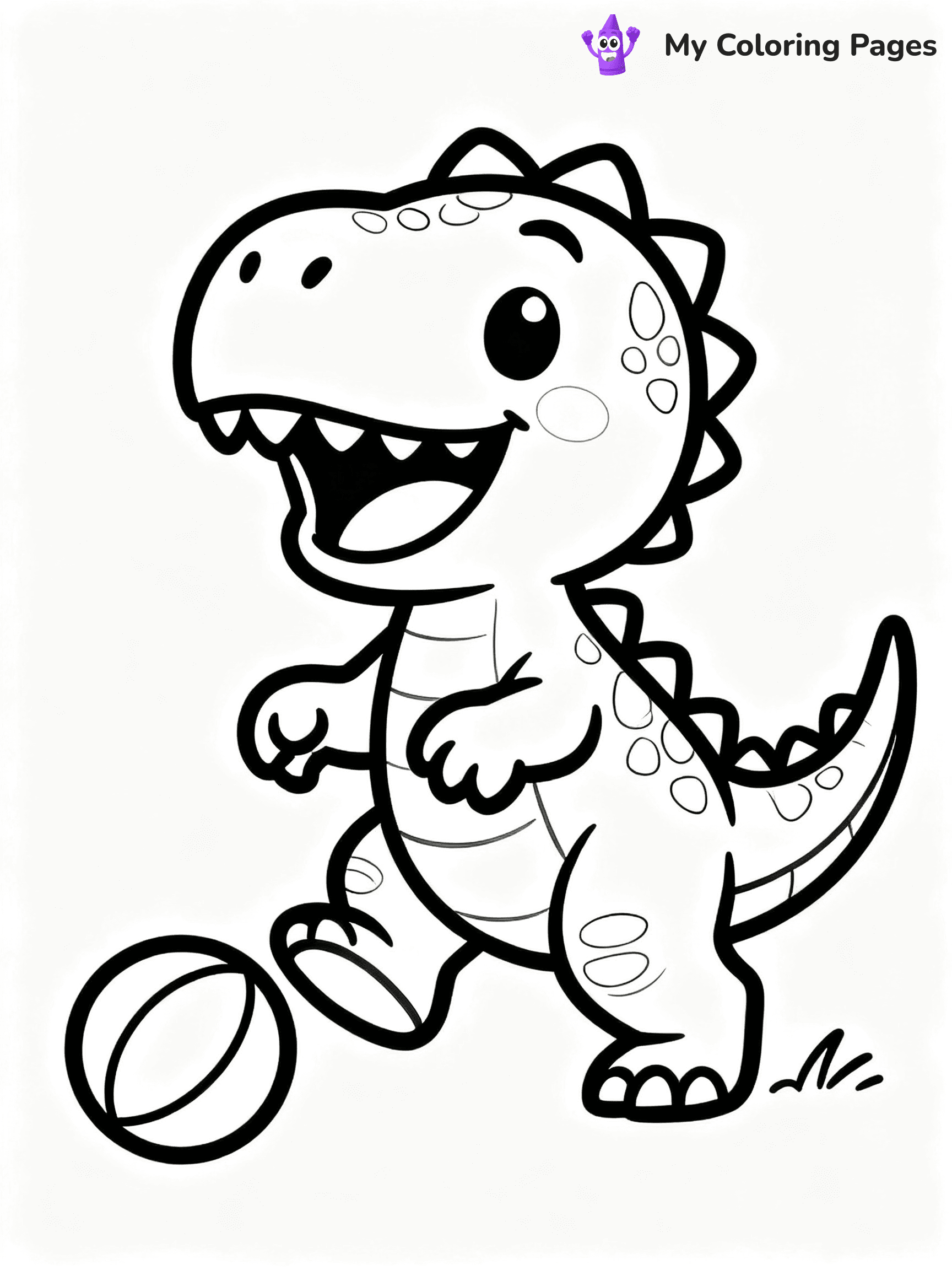 Baby Dinosaur Coloring Pages - 27