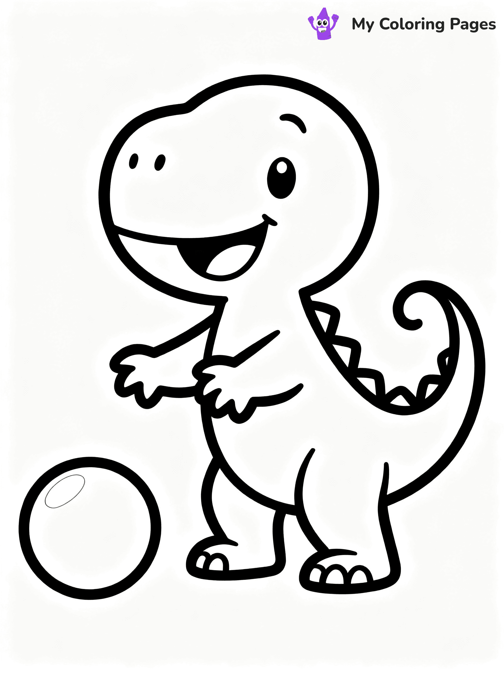 Baby Dinosaur Coloring Pages - 26