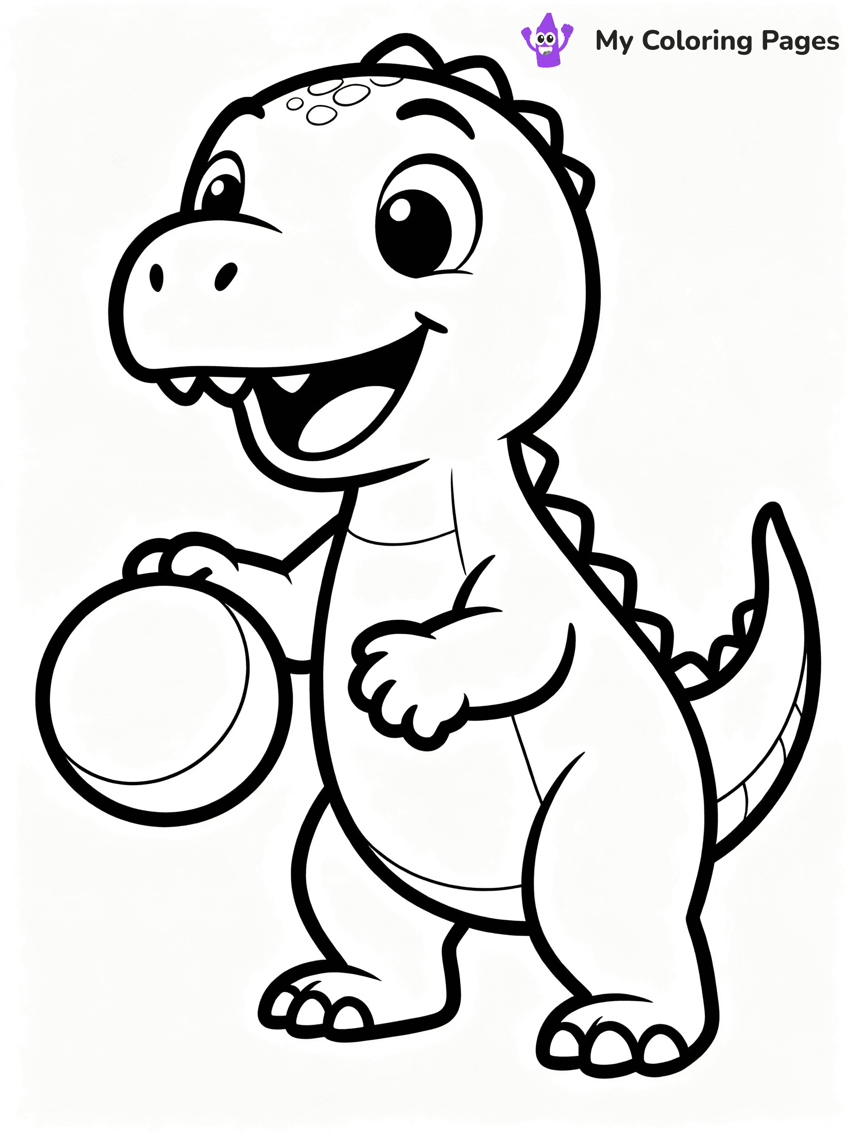 Baby Dinosaur Coloring Pages - 24