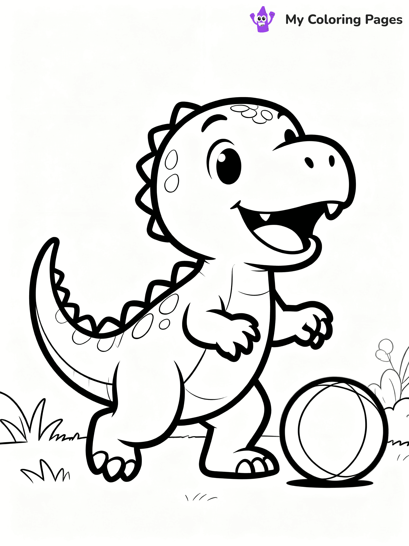 Baby Dinosaur Coloring Pages - 21