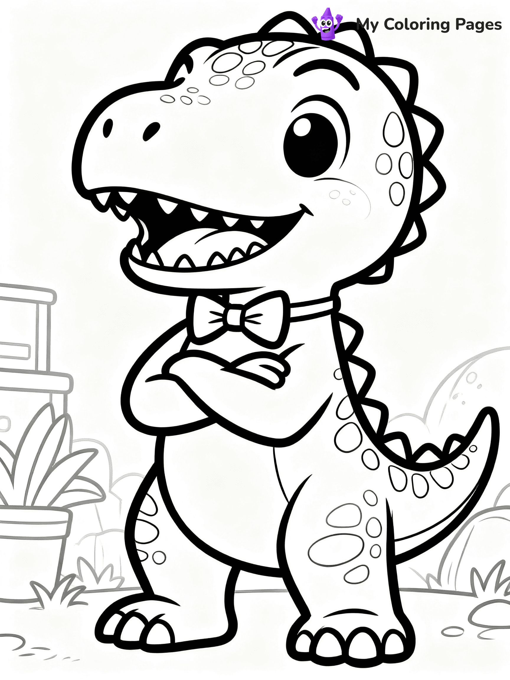 Baby Dinosaur Coloring Pages - 19