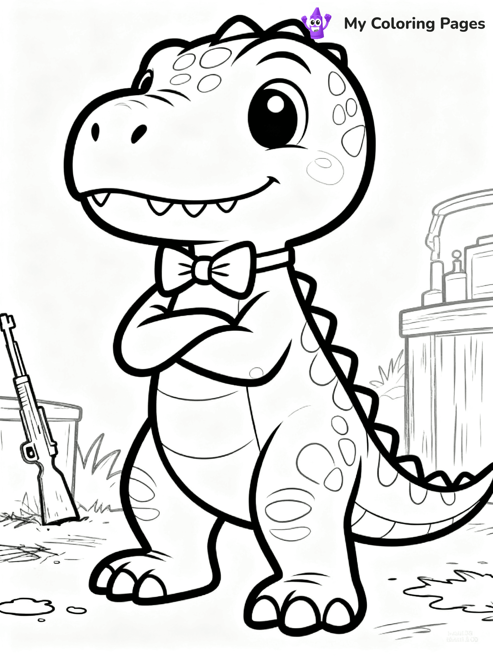 Baby Dinosaur Coloring Pages - 15