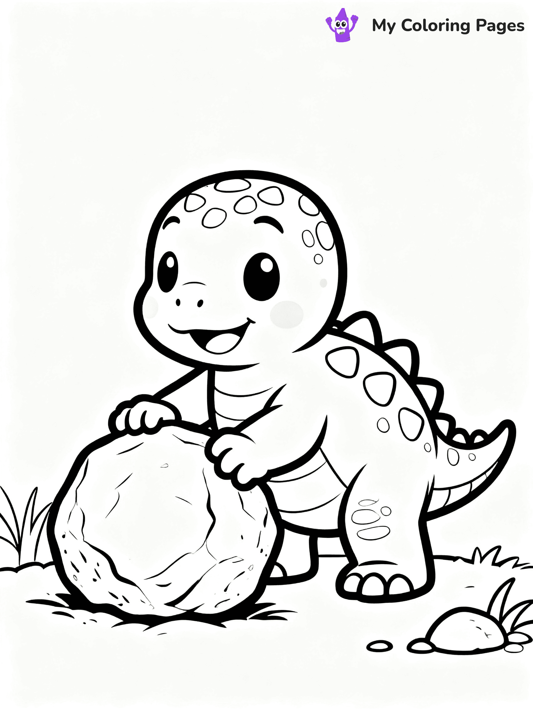 Baby Dinosaur Coloring Pages - 12