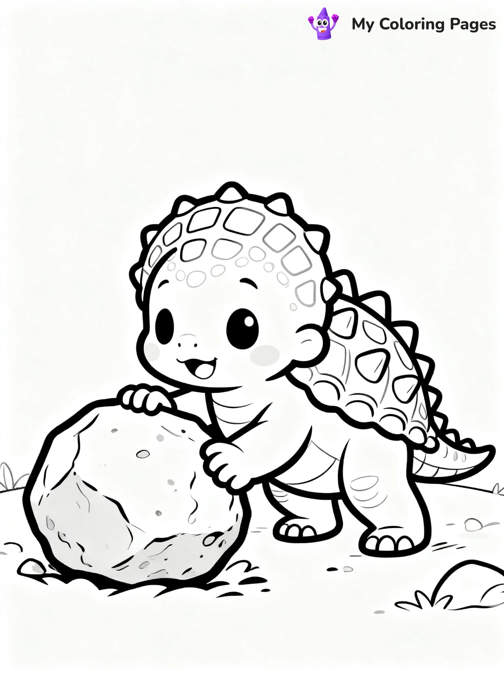 Baby Dinosaur Coloring Pages - 11
