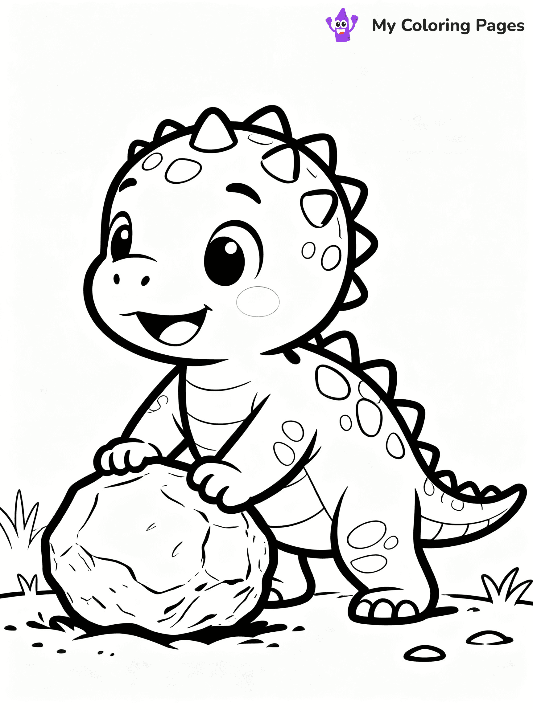 Baby Dinosaur Coloring Pages - 8