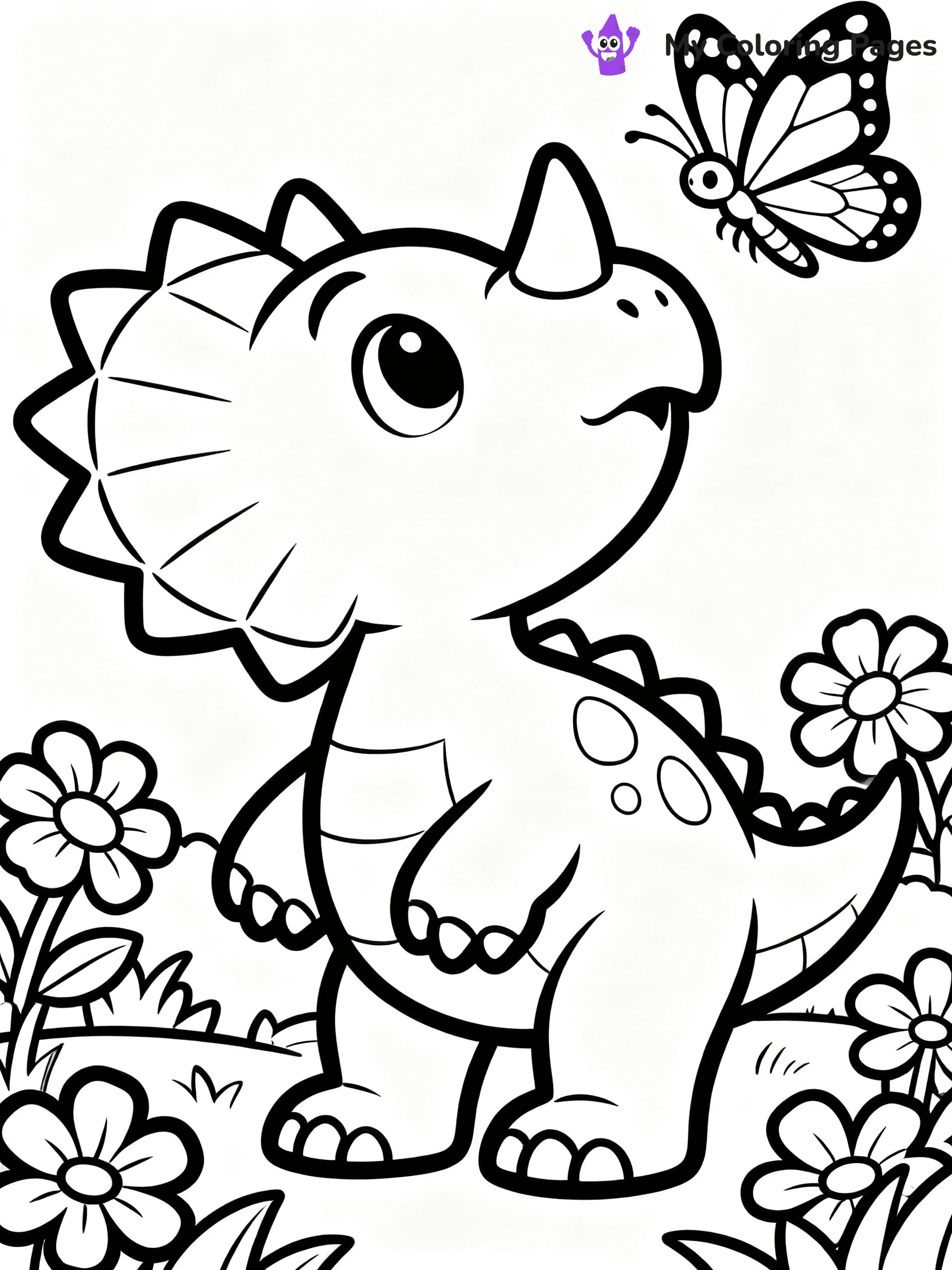 Baby Dinosaur Coloring Pages - 6