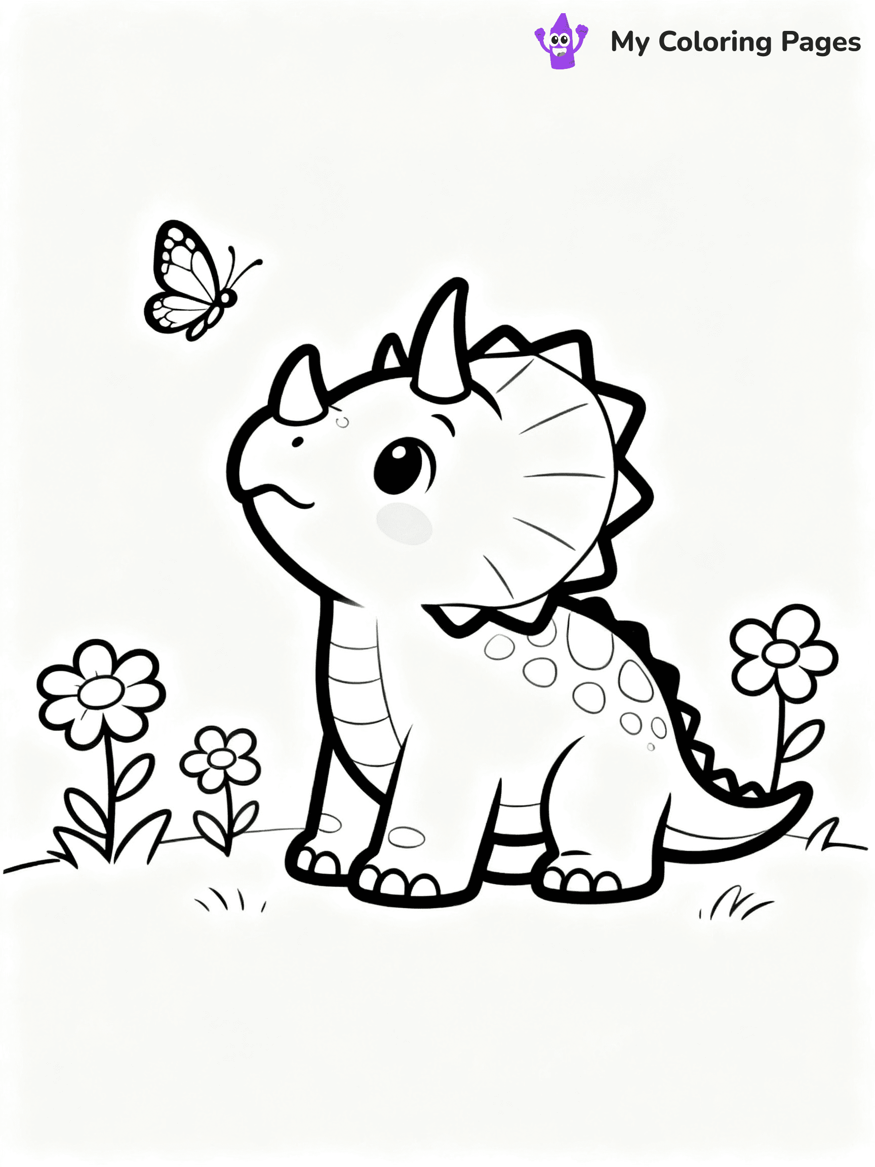 Baby Dinosaur Coloring Pages - 4