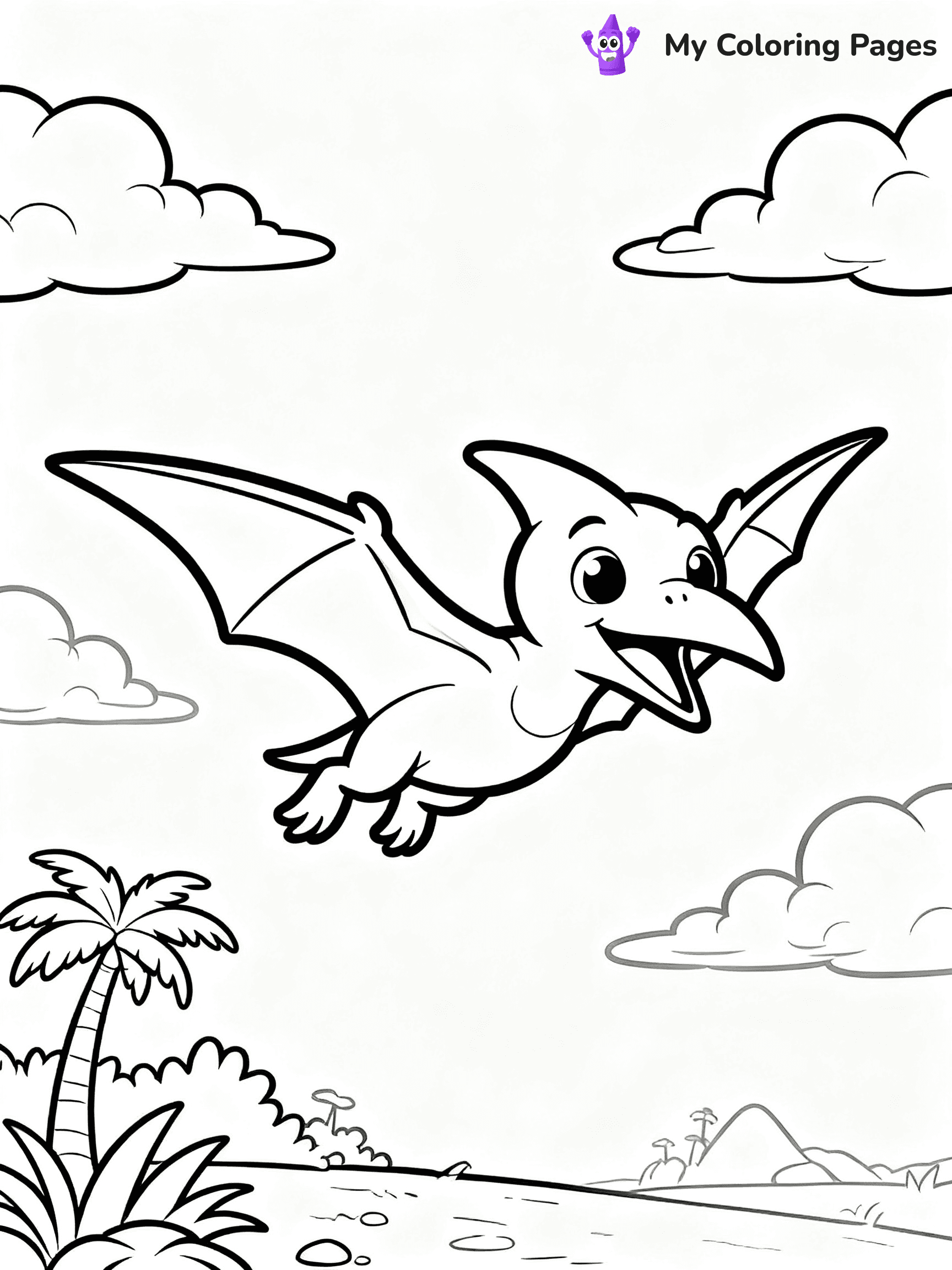 Baby Dinosaur Coloring Pages - 1