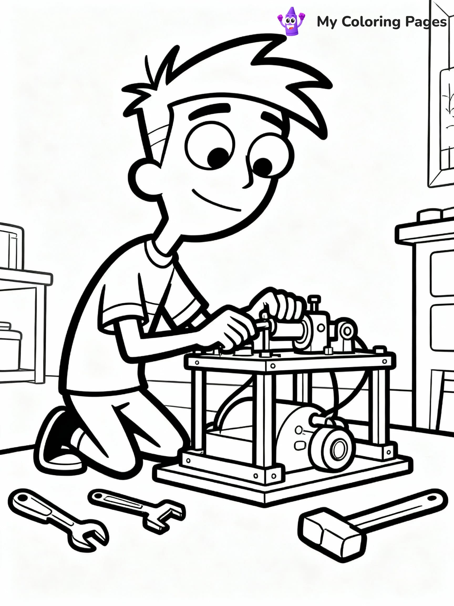 Phineas And Ferb Coloring Pages - 24