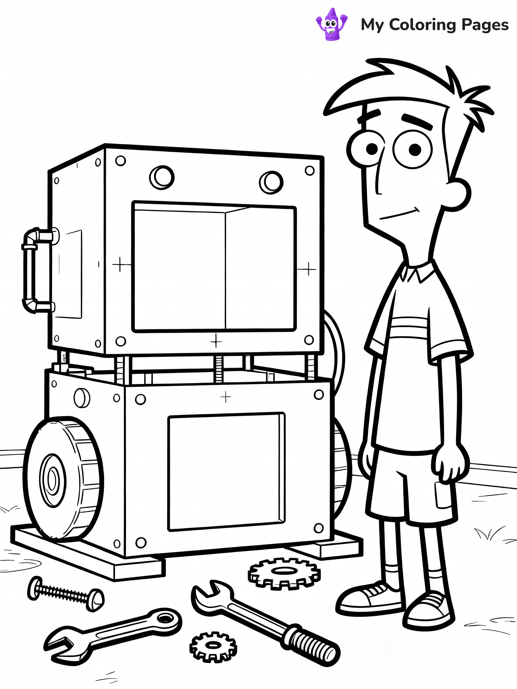 Phineas And Ferb Coloring Pages - 22