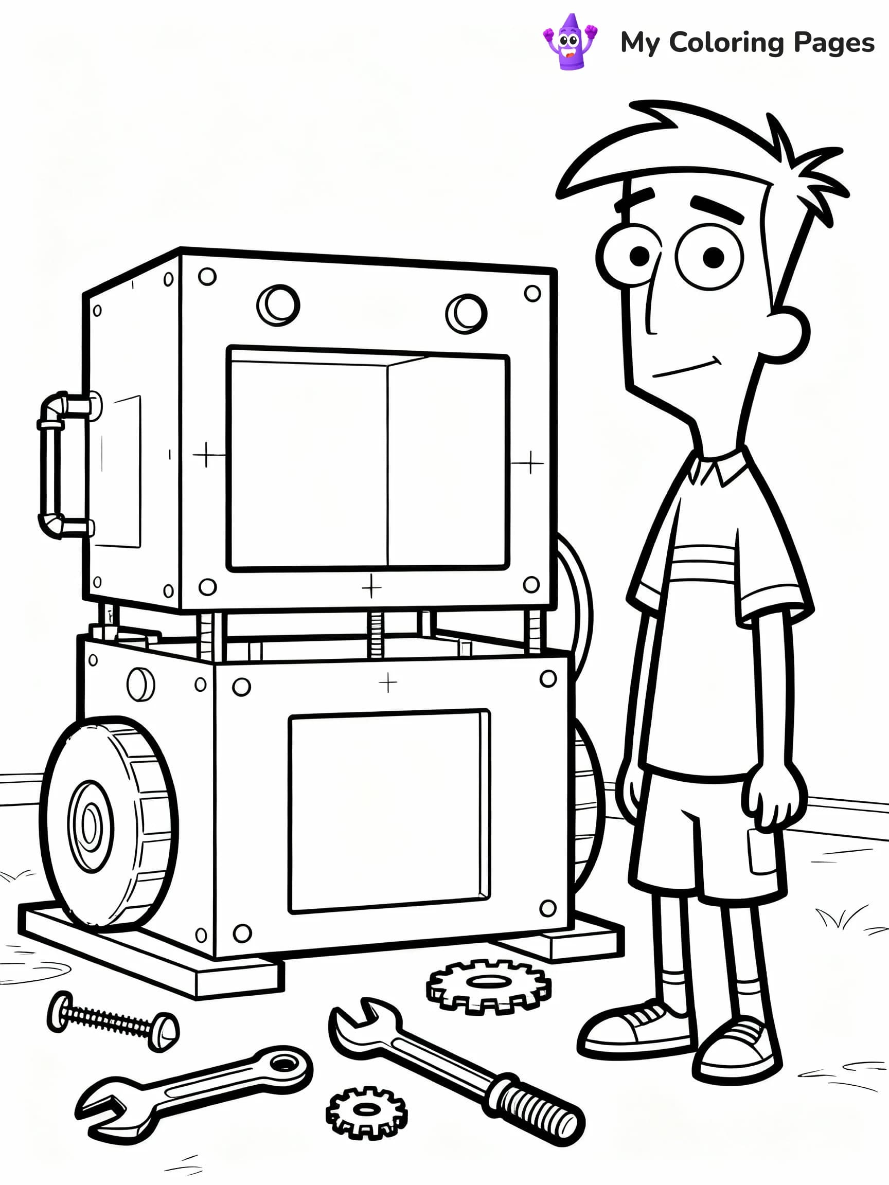 Phineas And Ferb Coloring Pages - 22