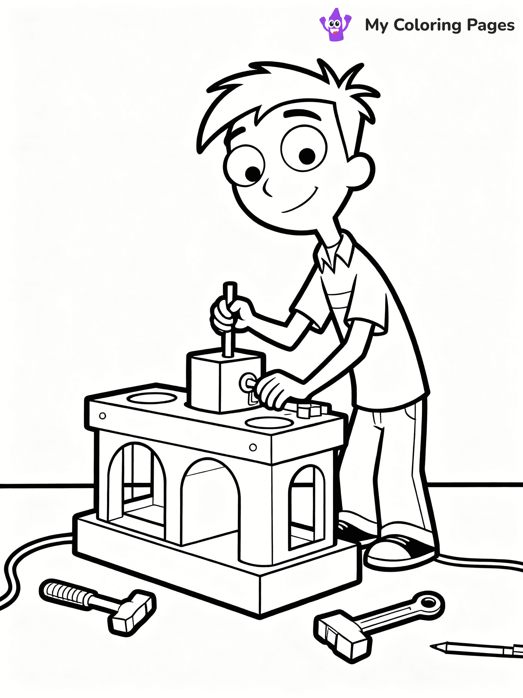 Phineas And Ferb Coloring Pages - 20