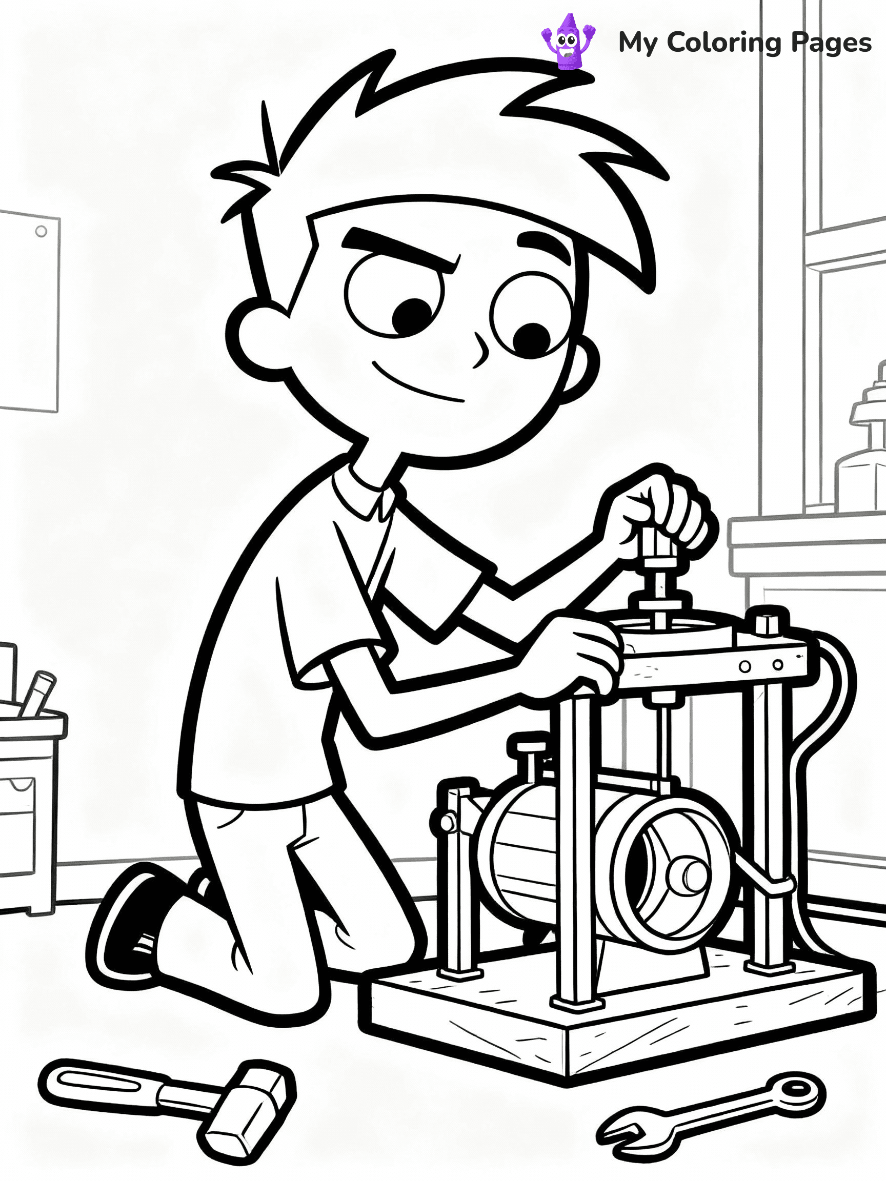 Phineas And Ferb Coloring Pages - 18