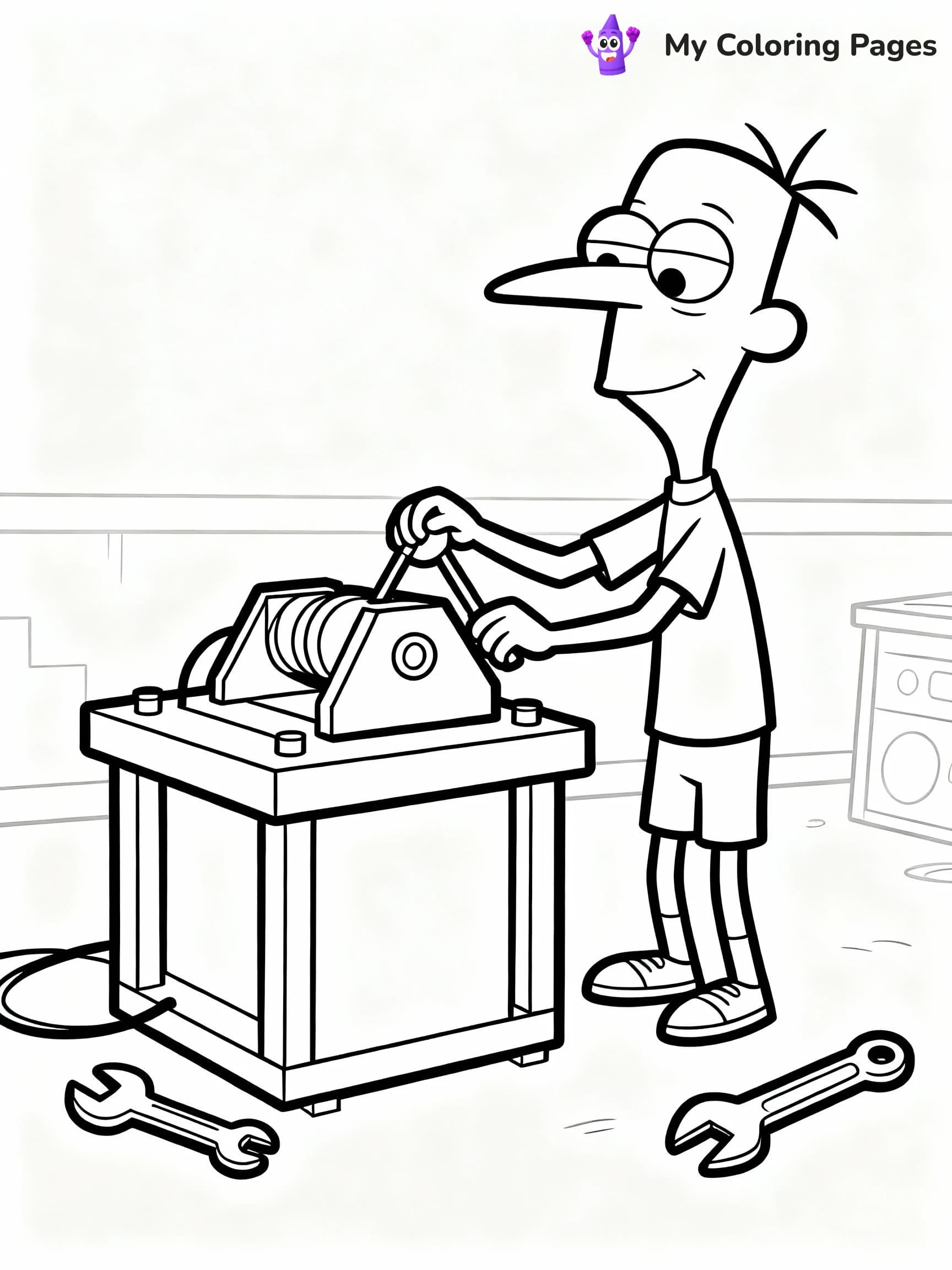 Phineas And Ferb Coloring Pages - 16