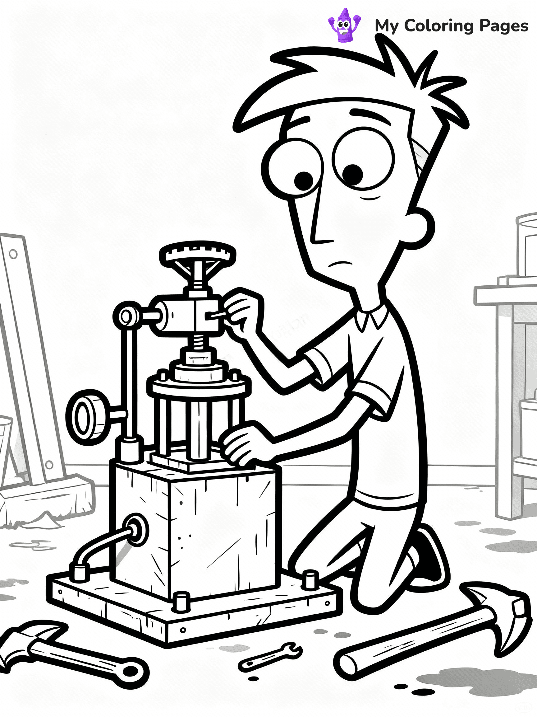 Phineas And Ferb Coloring Pages - 14