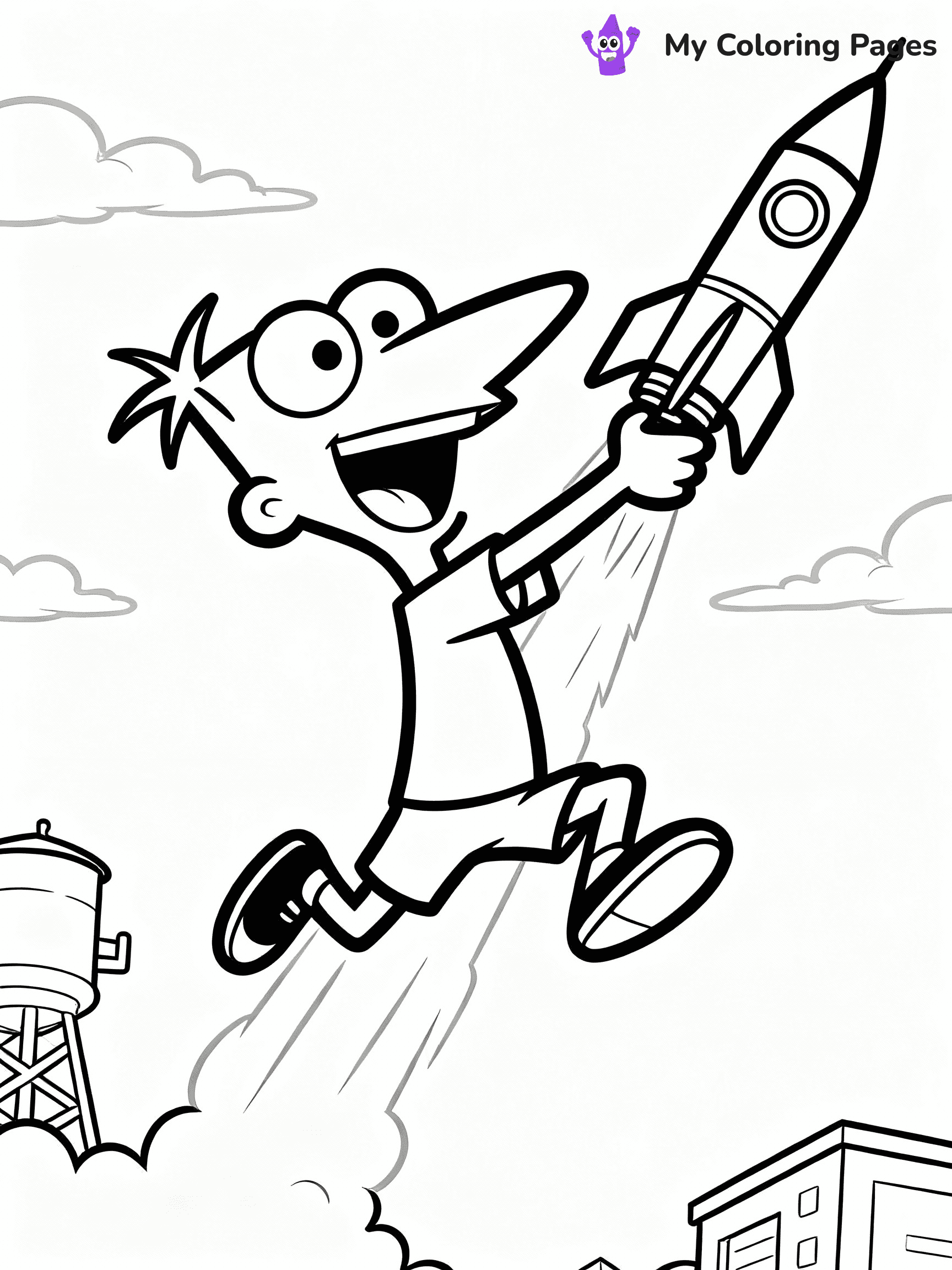 Phineas And Ferb Coloring Pages - 10