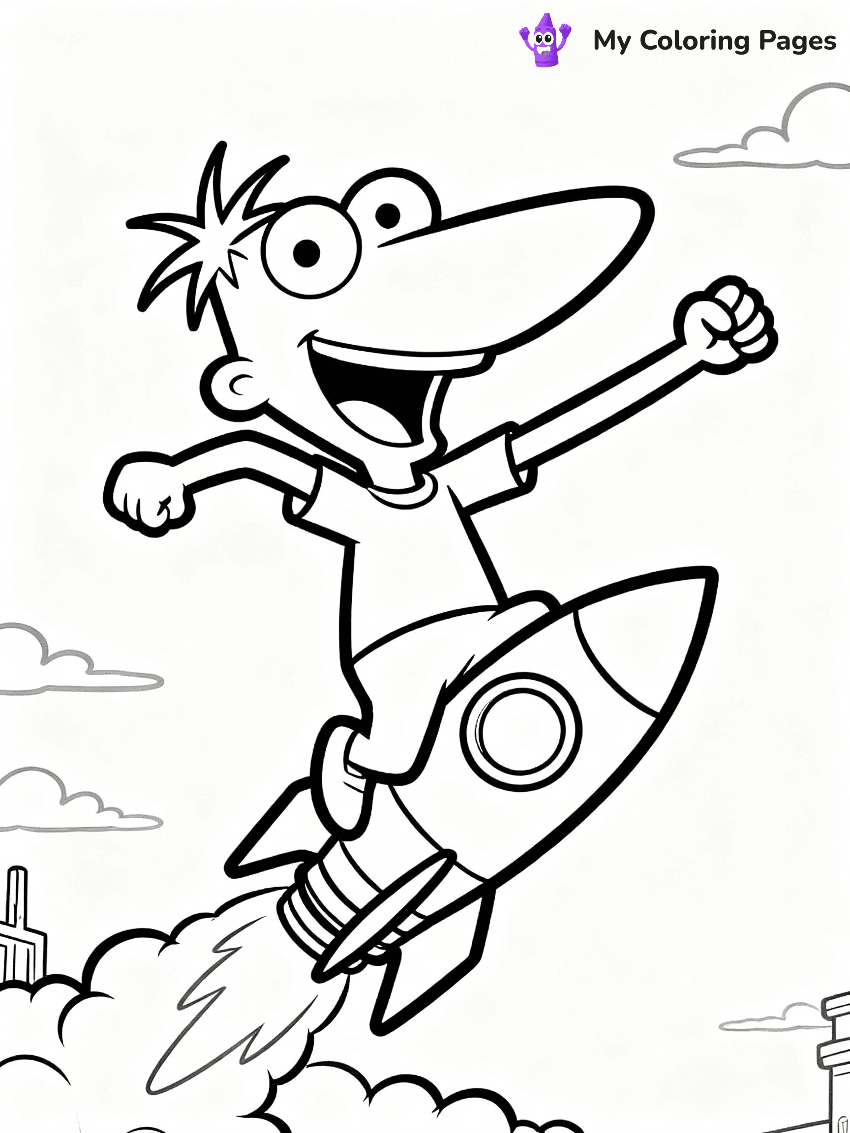 Phineas And Ferb Coloring Pages - 9