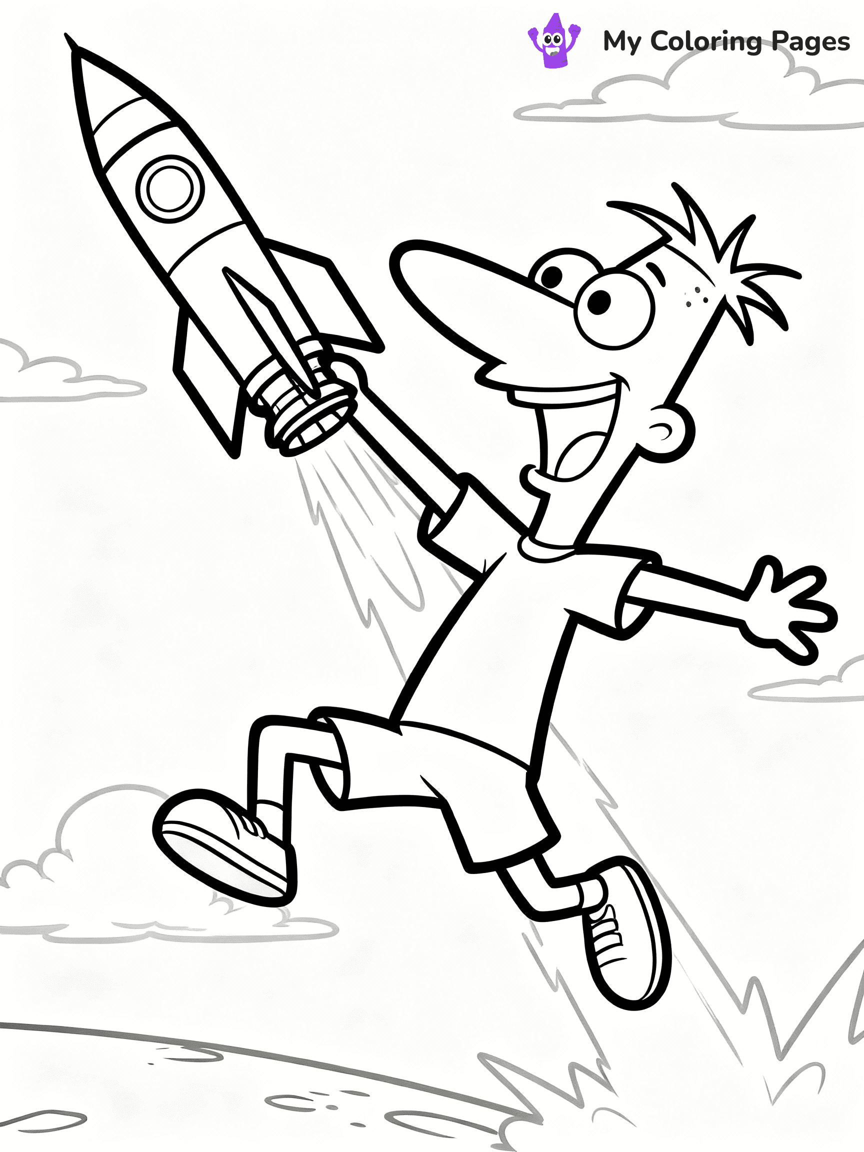 Phineas And Ferb Coloring Pages - 8
