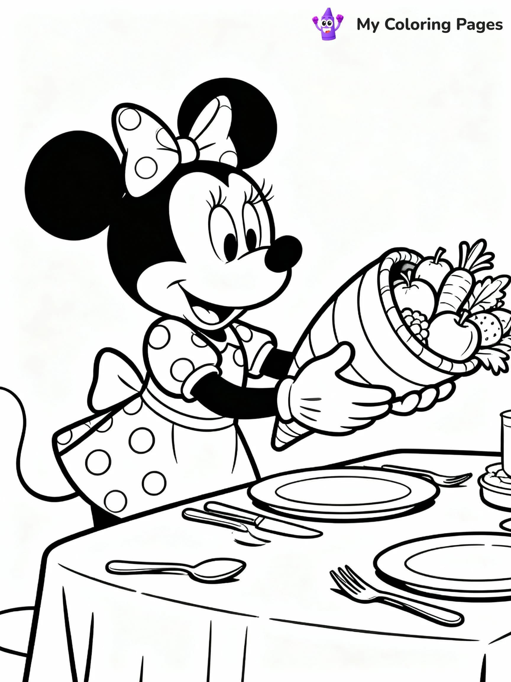 Disney Thanksgiving Coloring Pages - 12