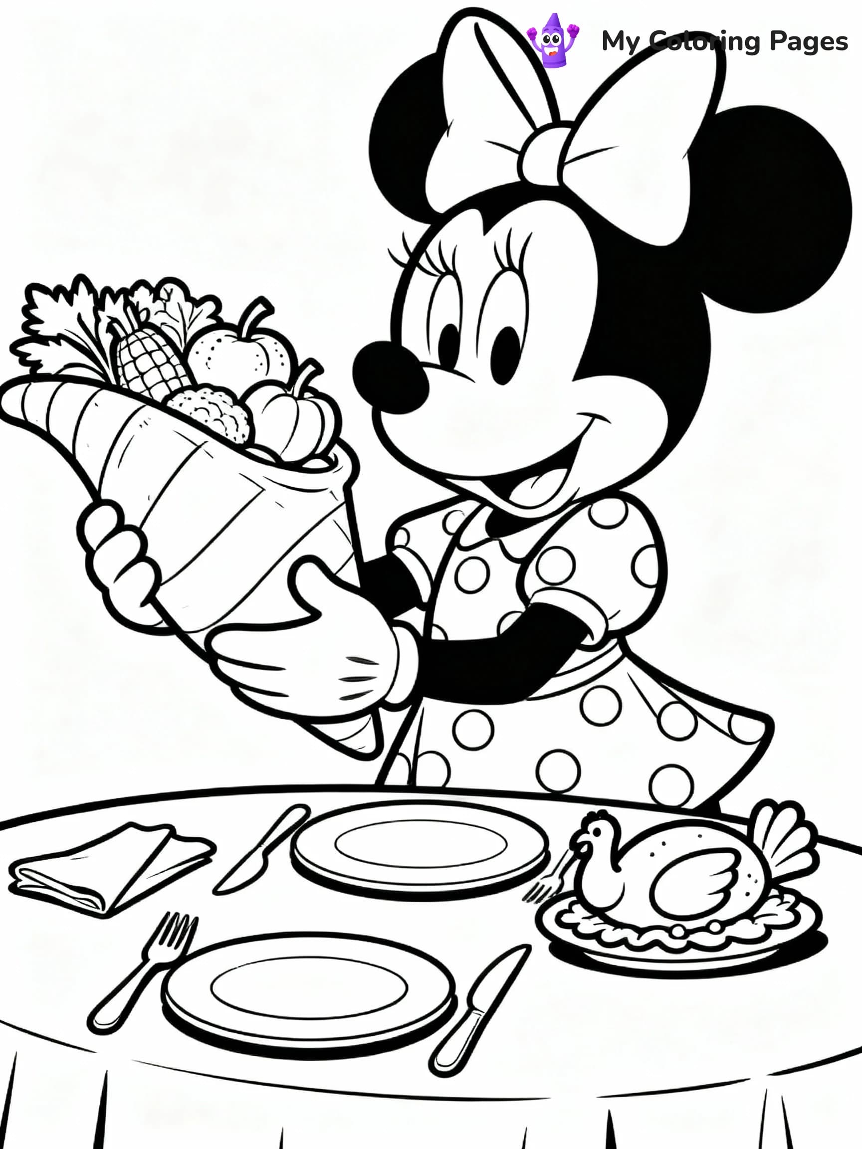 Disney Thanksgiving Coloring Pages - 11