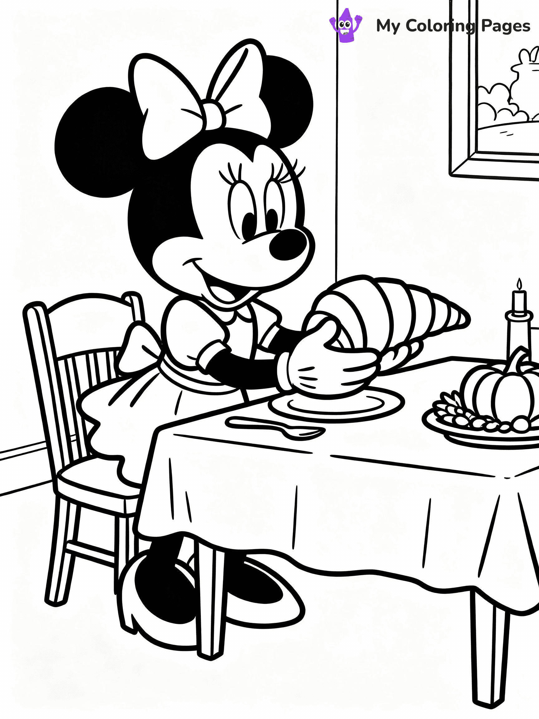 Disney Thanksgiving Coloring Pages - 8