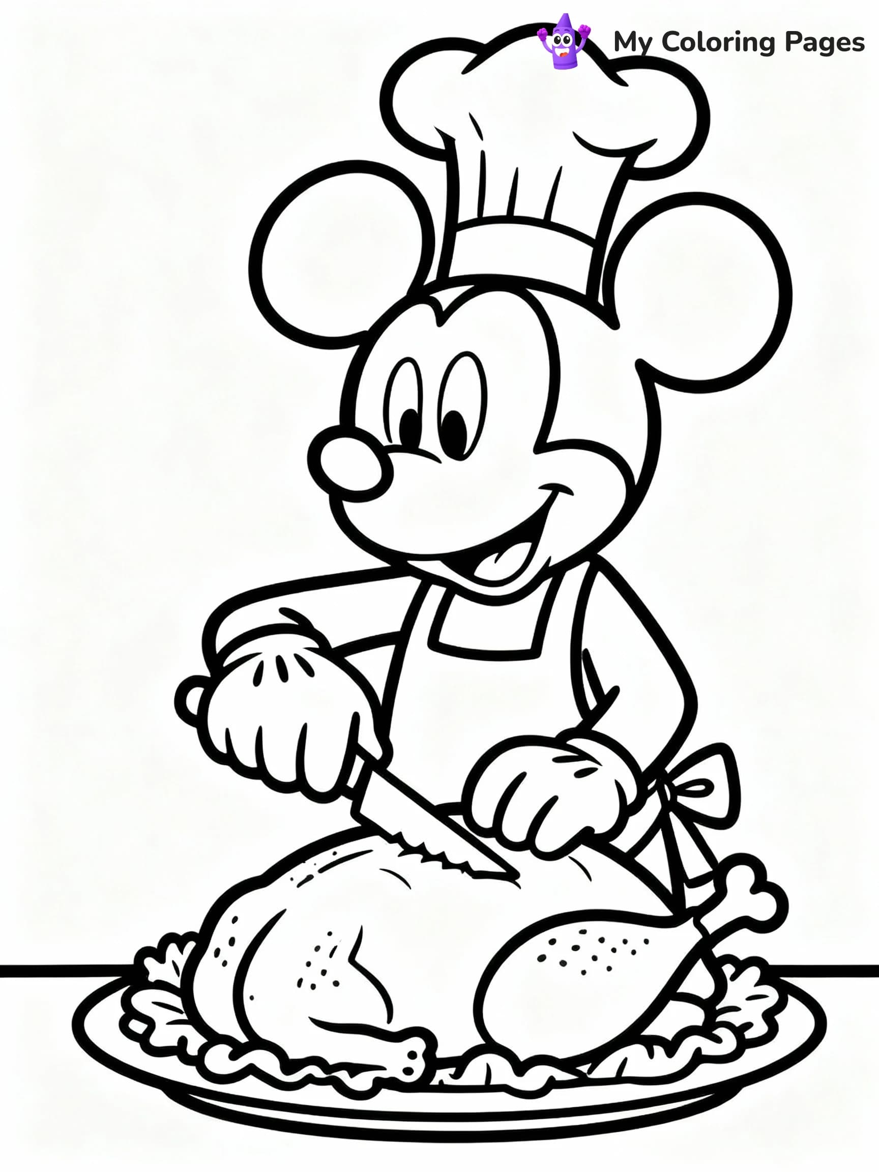 Disney Thanksgiving Coloring Pages - 6