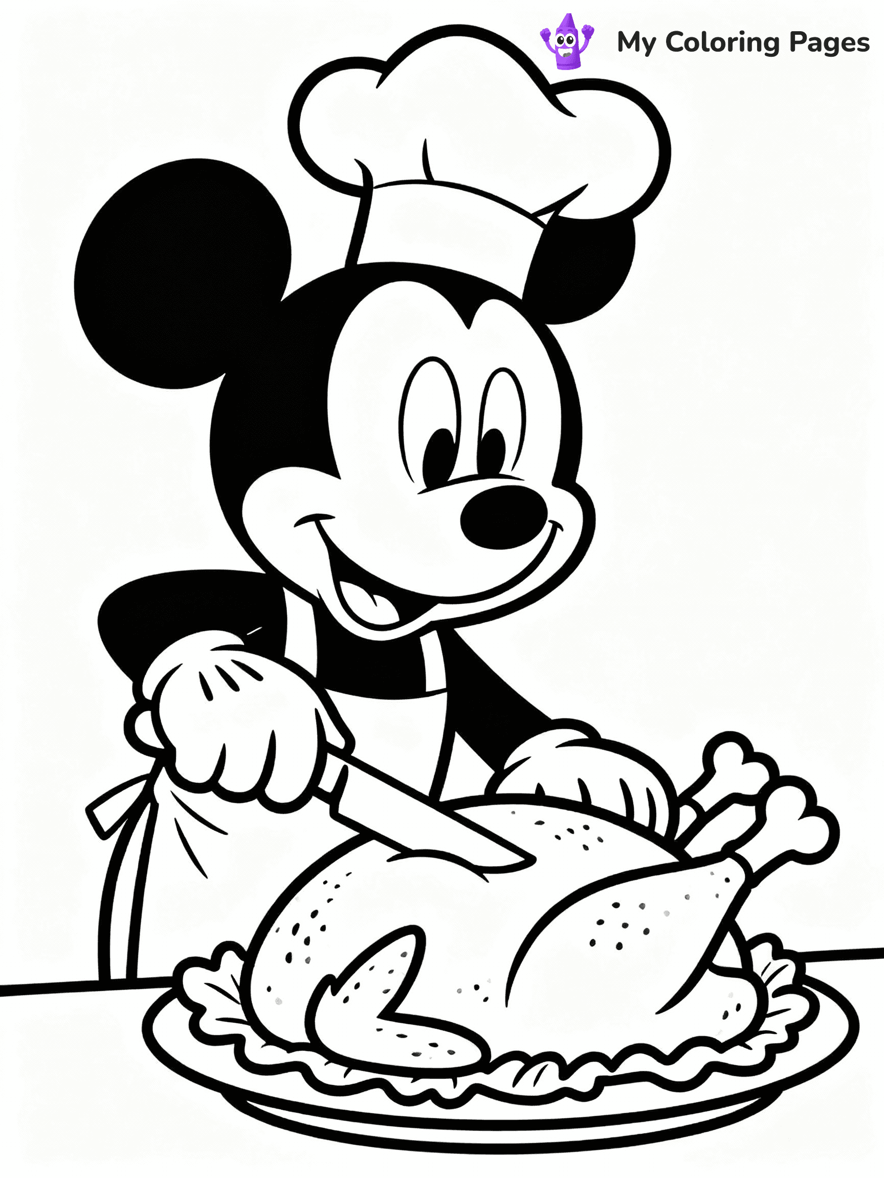 Disney Thanksgiving Coloring Pages - 5
