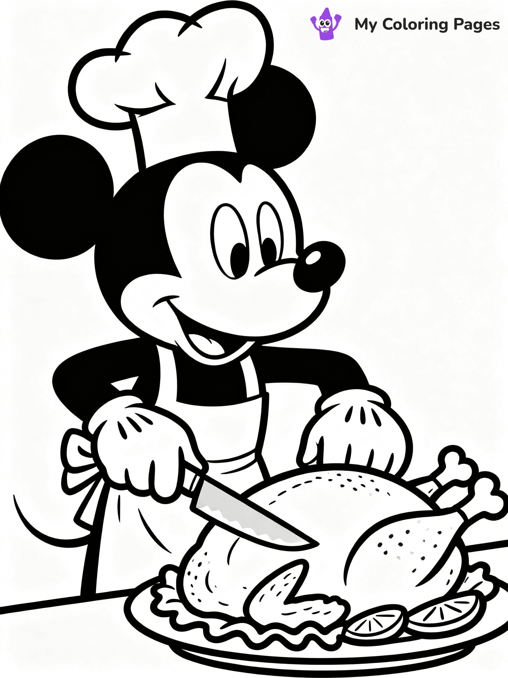 Disney Thanksgiving Coloring Pages - 4