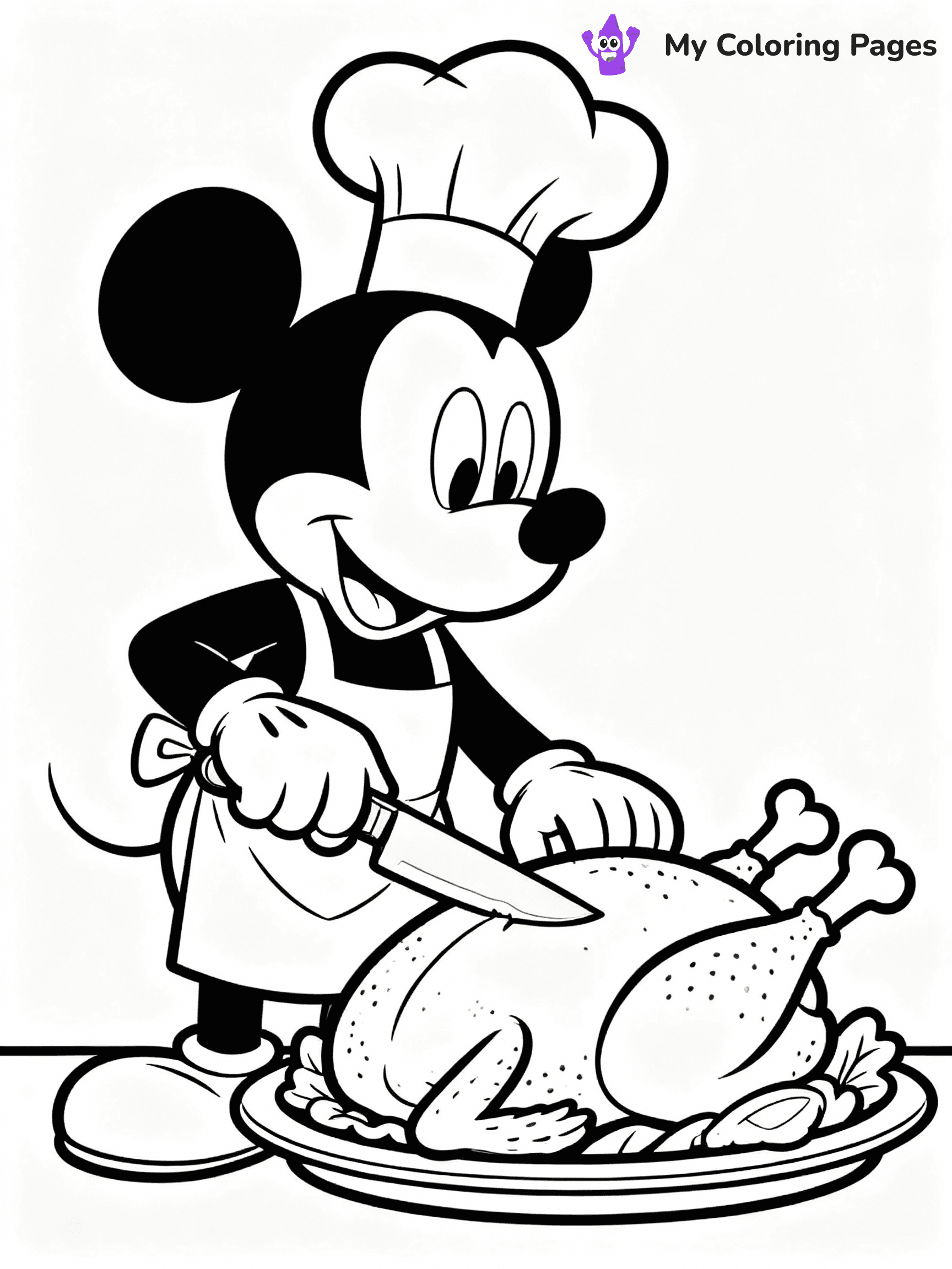 Disney Thanksgiving Coloring Pages - 3