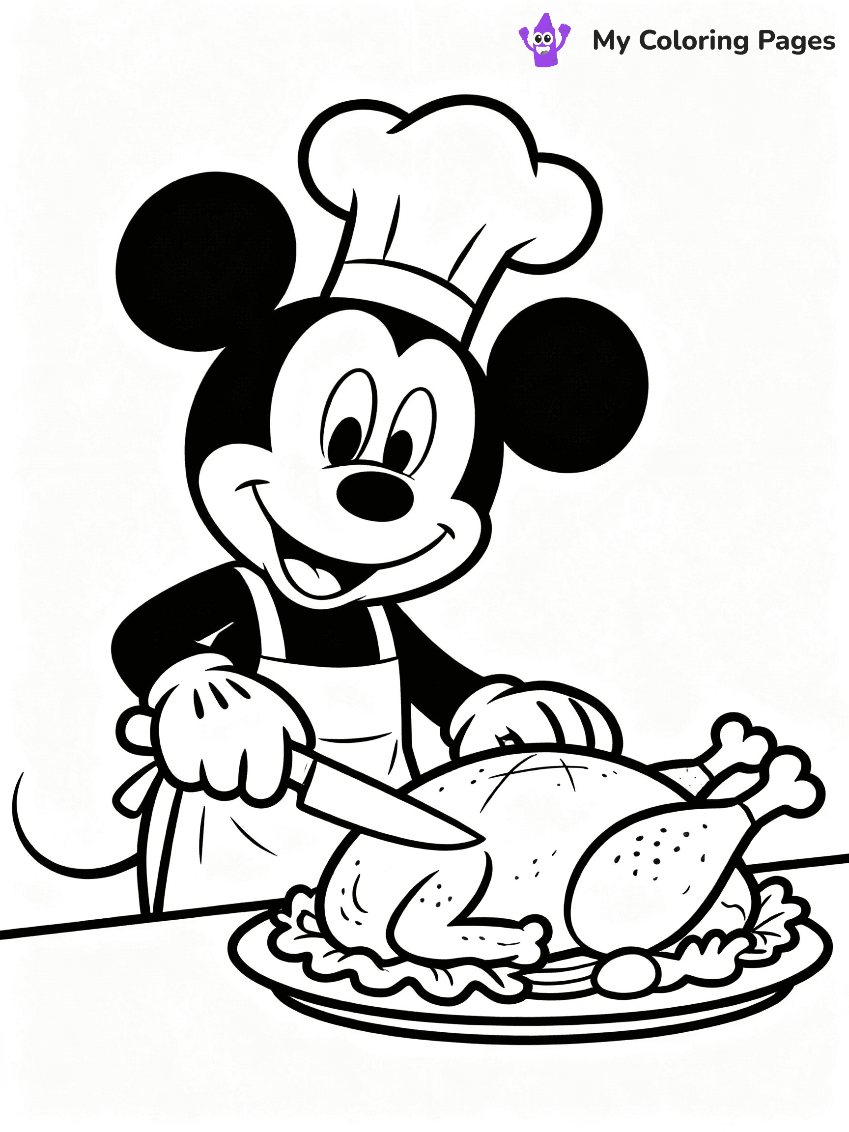 Disney Thanksgiving Coloring Pages - 2