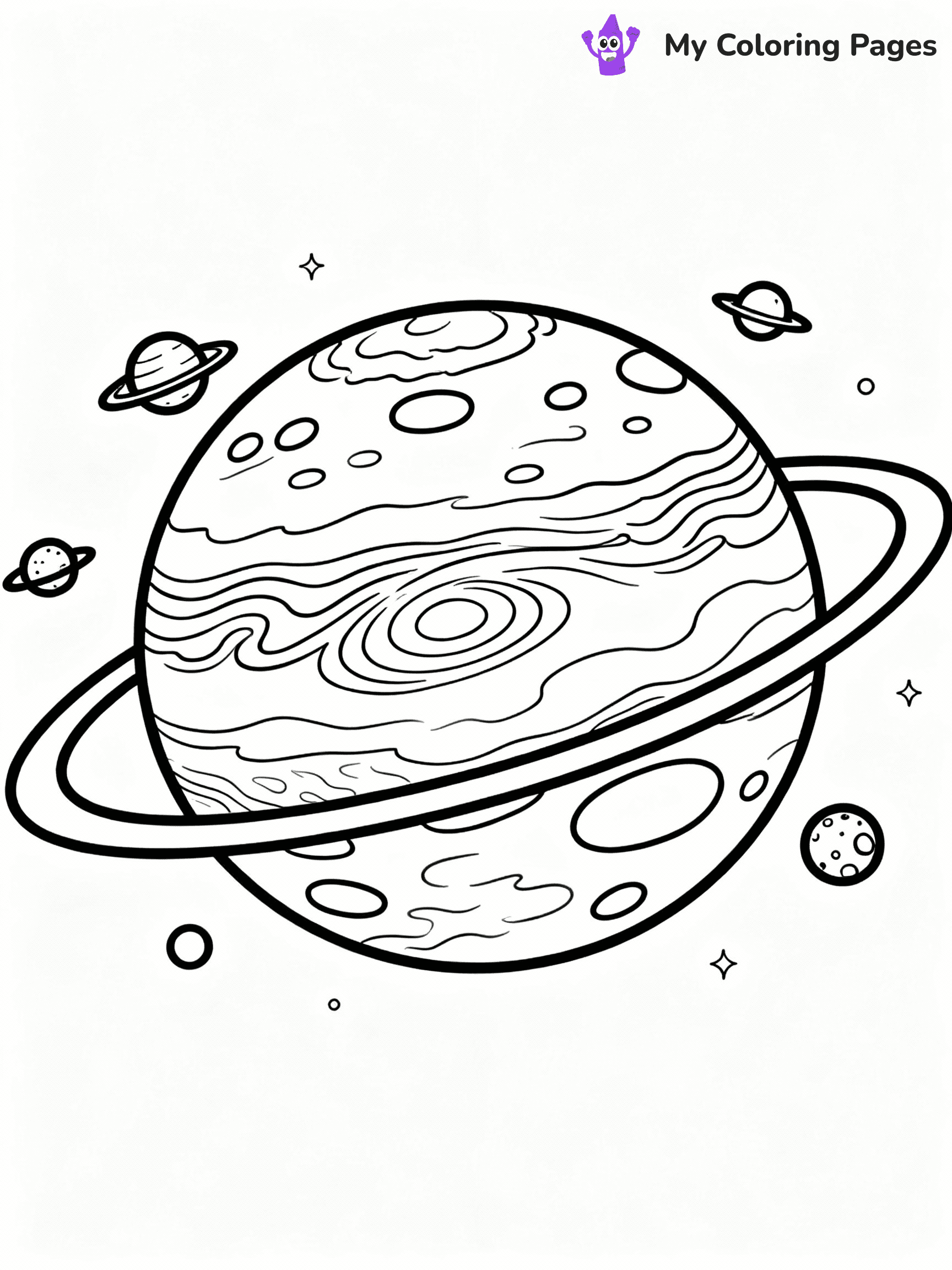 Solar System Coloring Pages - 7
